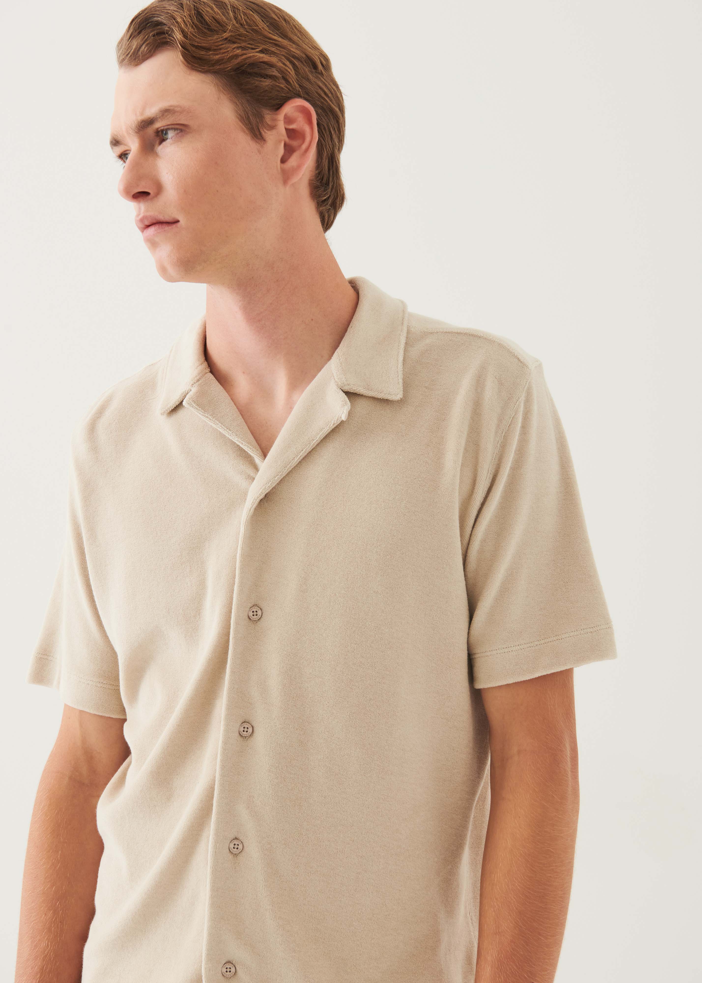 Beach Terry Camp Collar Shirt - PATRICK ASSARAF