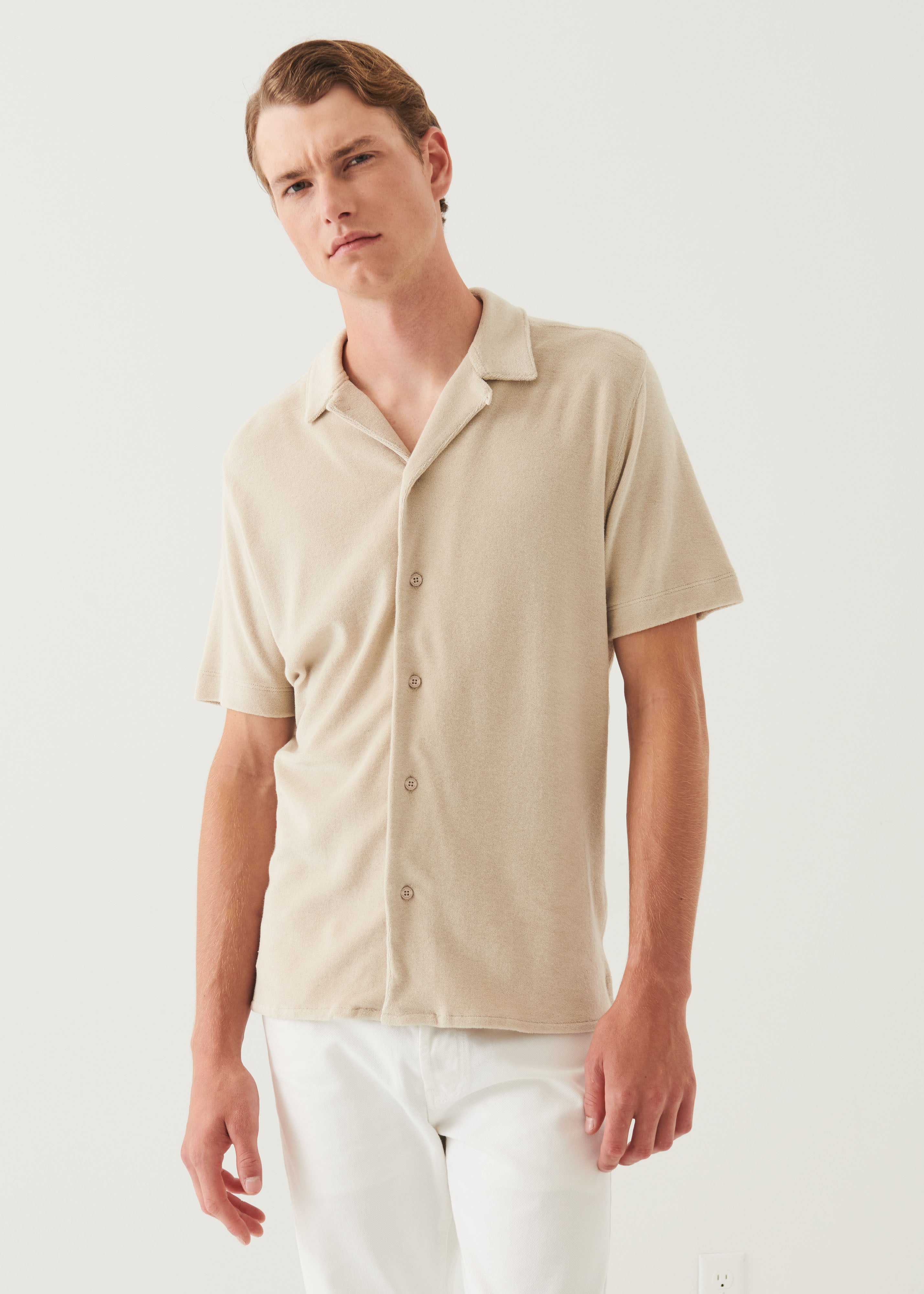 Beach Terry Camp Collar Shirt - PATRICK ASSARAF