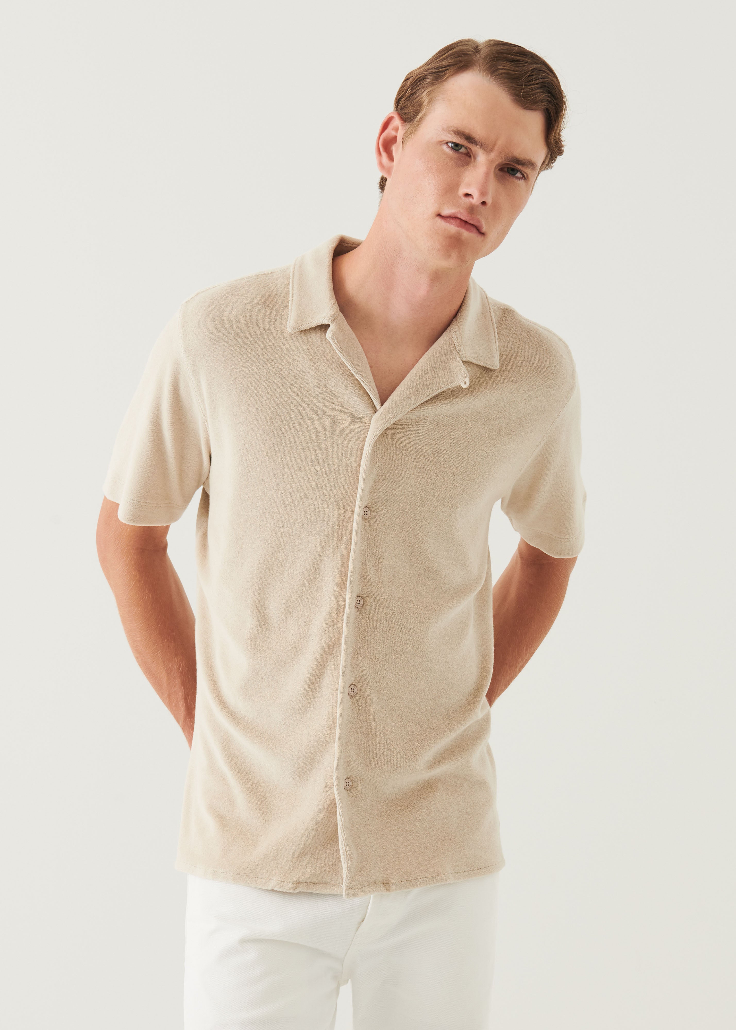 Beach Terry Camp Collar Shirt - PATRICK ASSARAF