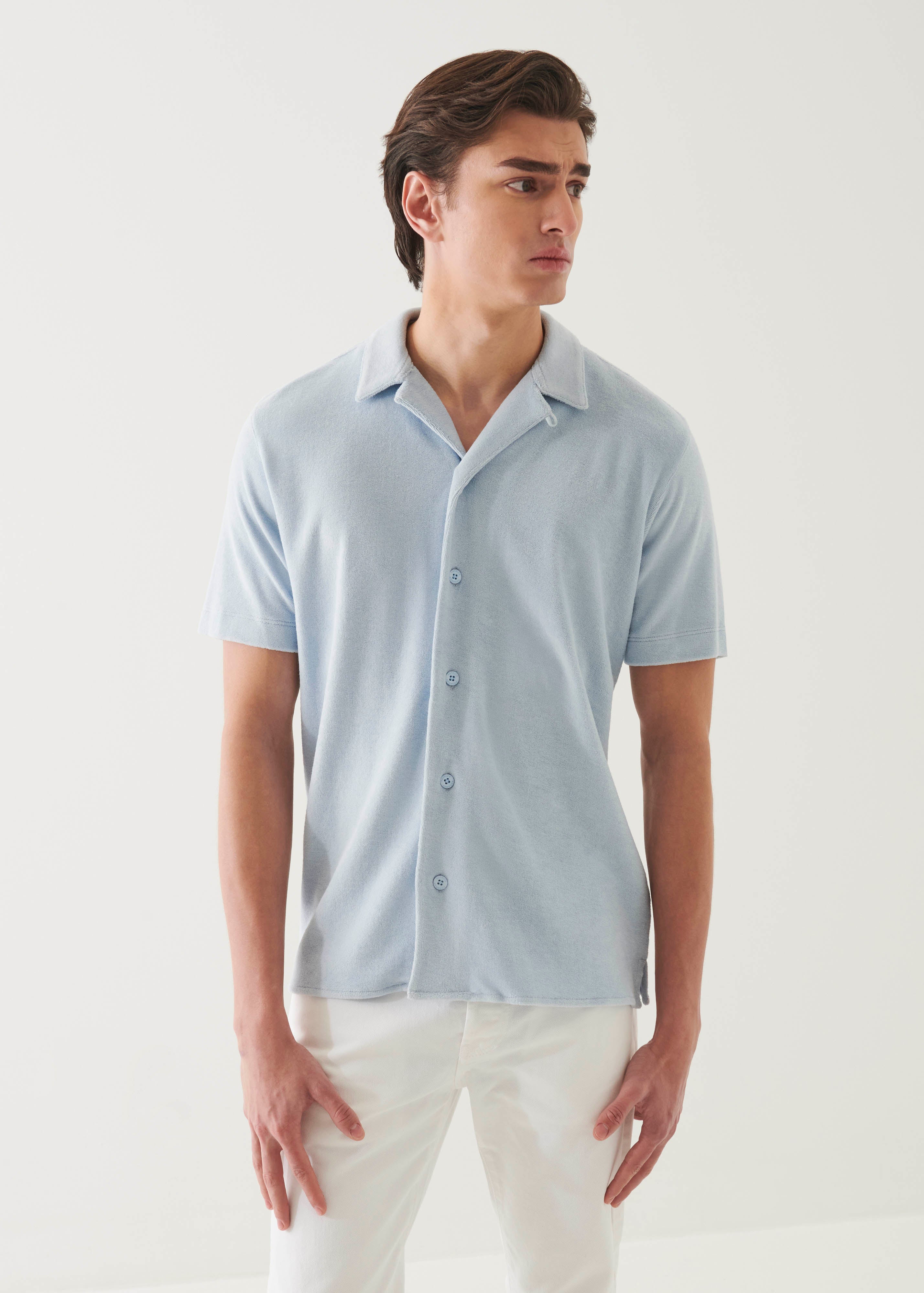 Beach Terry Camp Collar Shirt - PATRICK ASSARAF
