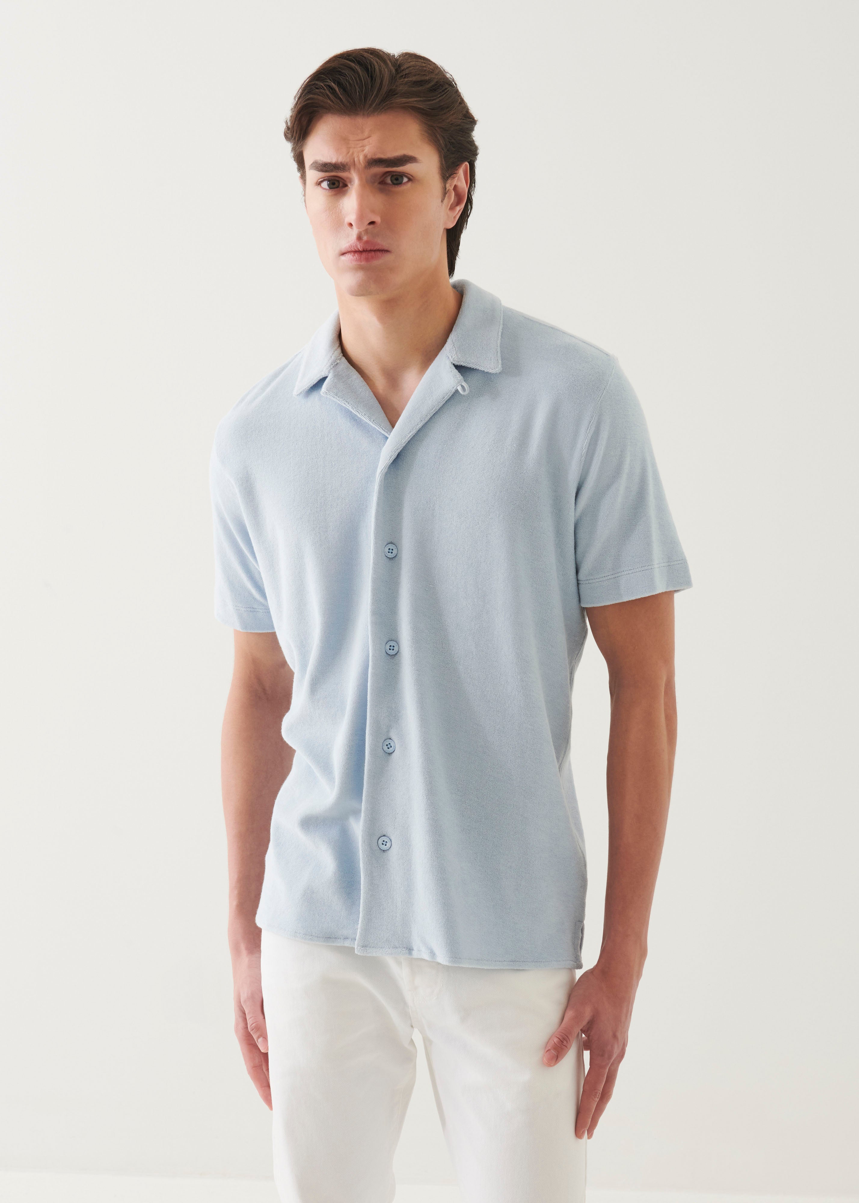 Beach Terry Camp Collar Shirt - PATRICK ASSARAF