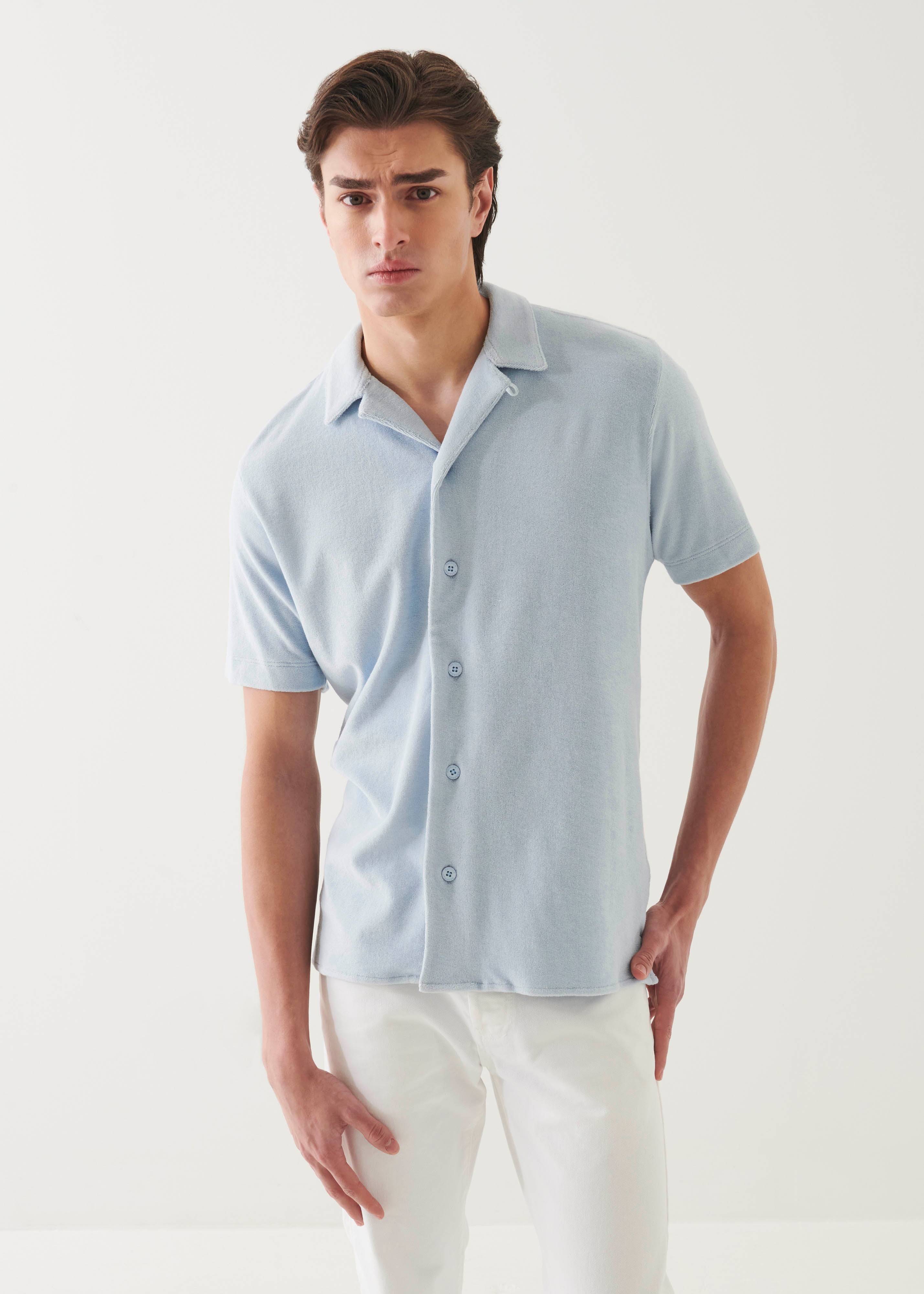 Beach Terry Camp Collar Shirt - PATRICK ASSARAF