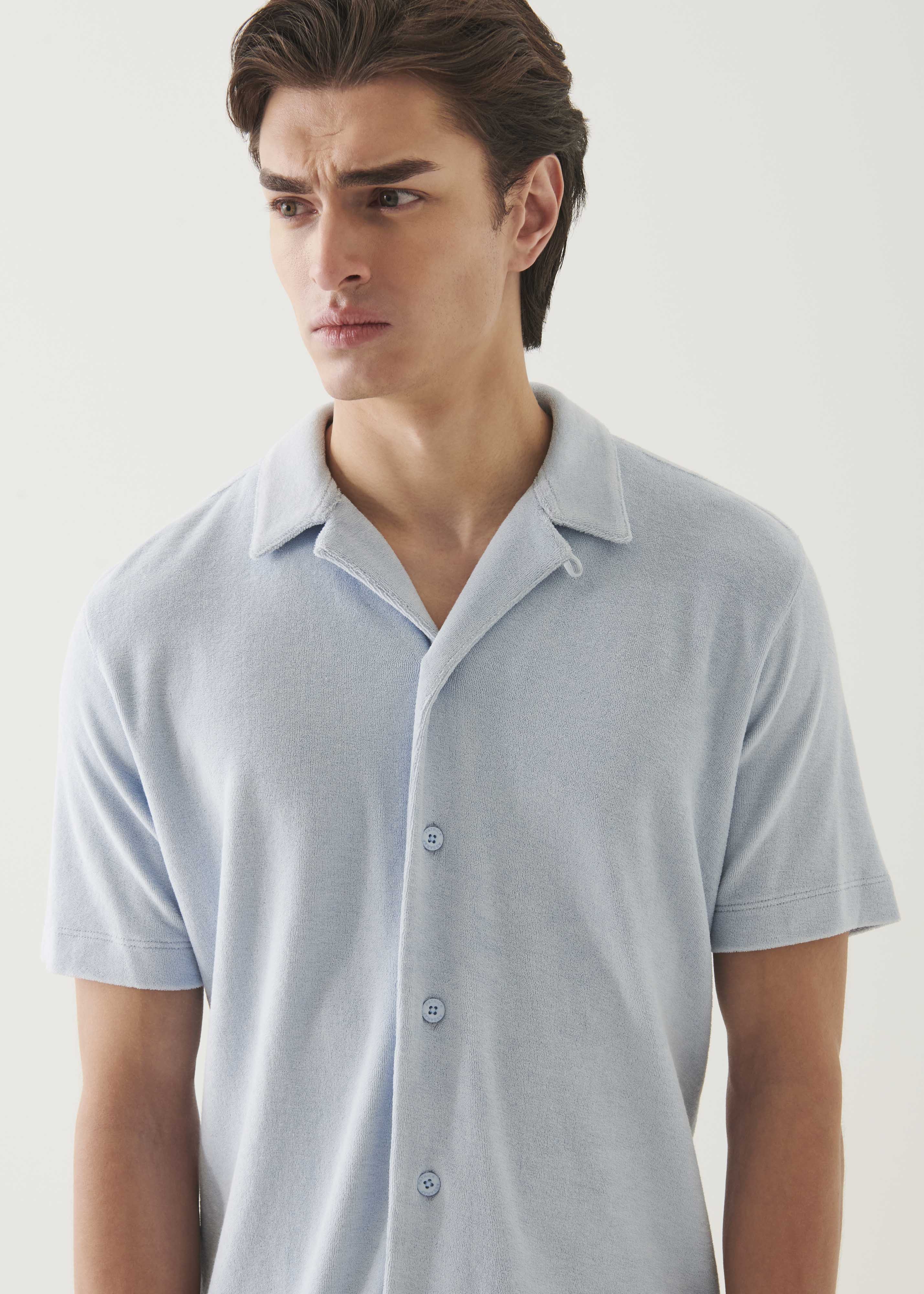 Beach Terry Camp Collar Shirt - PATRICK ASSARAF
