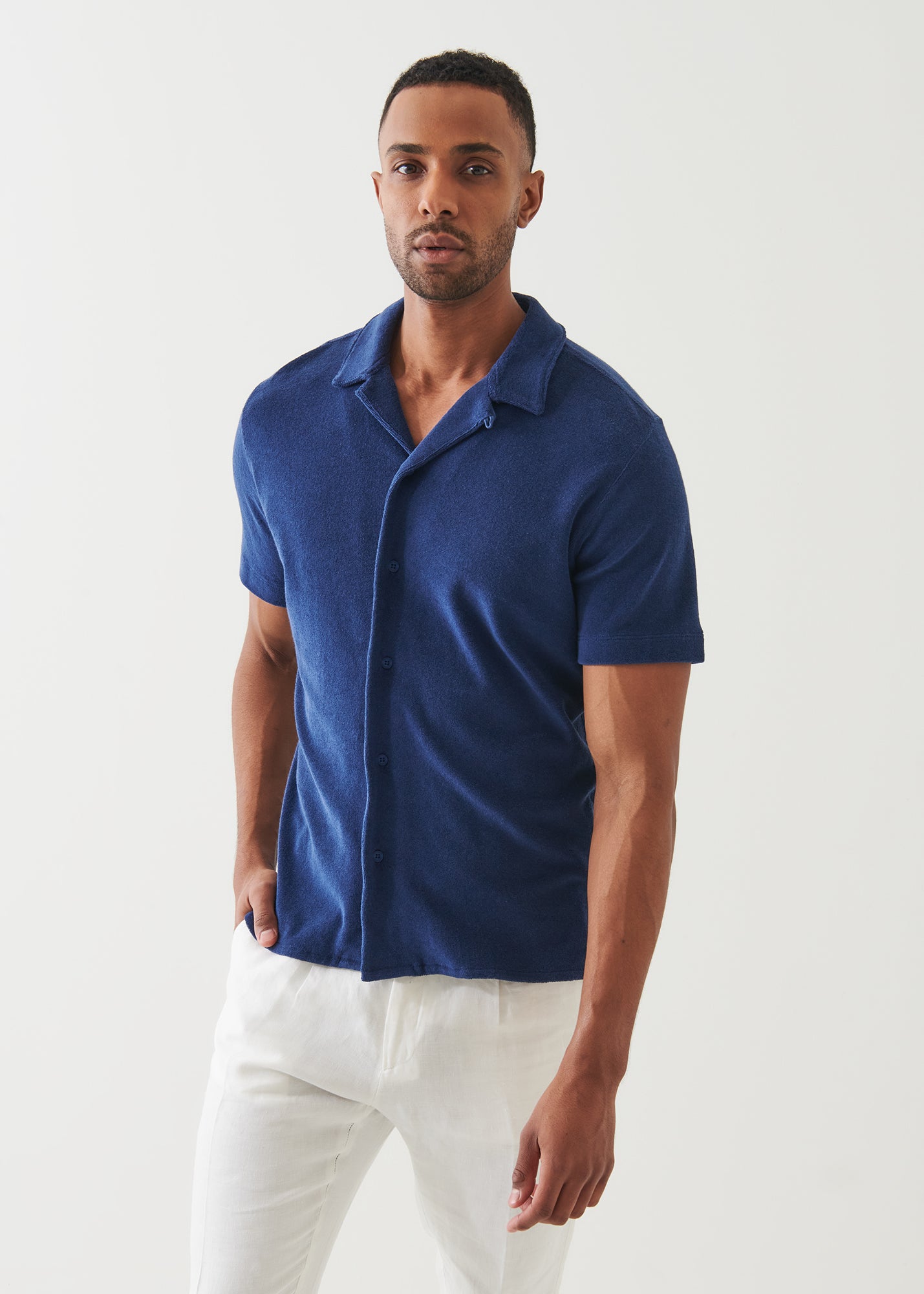 Beach Terry Camp Collar Shirt - PATRICK ASSARAF