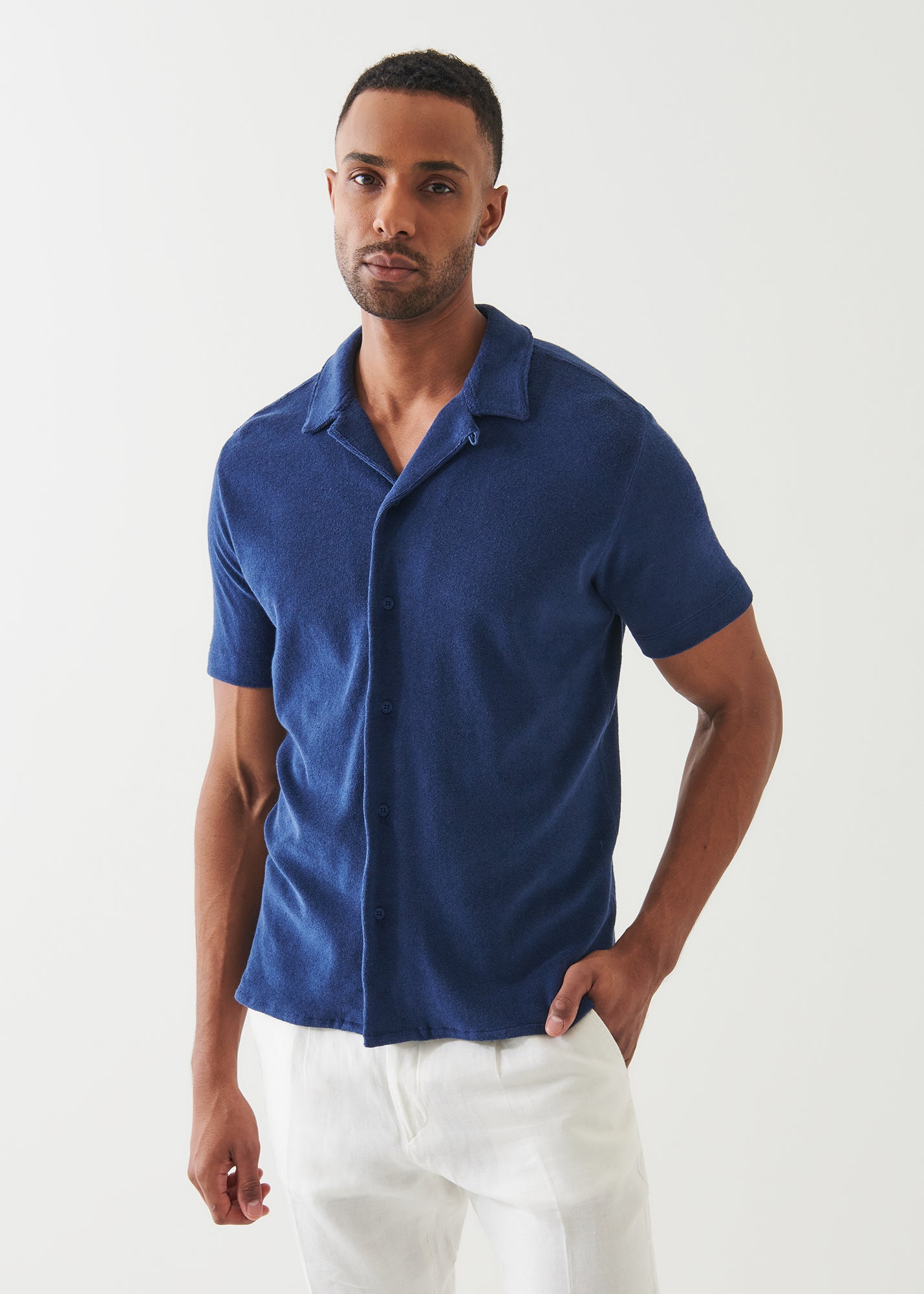 Beach Terry Camp Collar Shirt - PATRICK ASSARAF