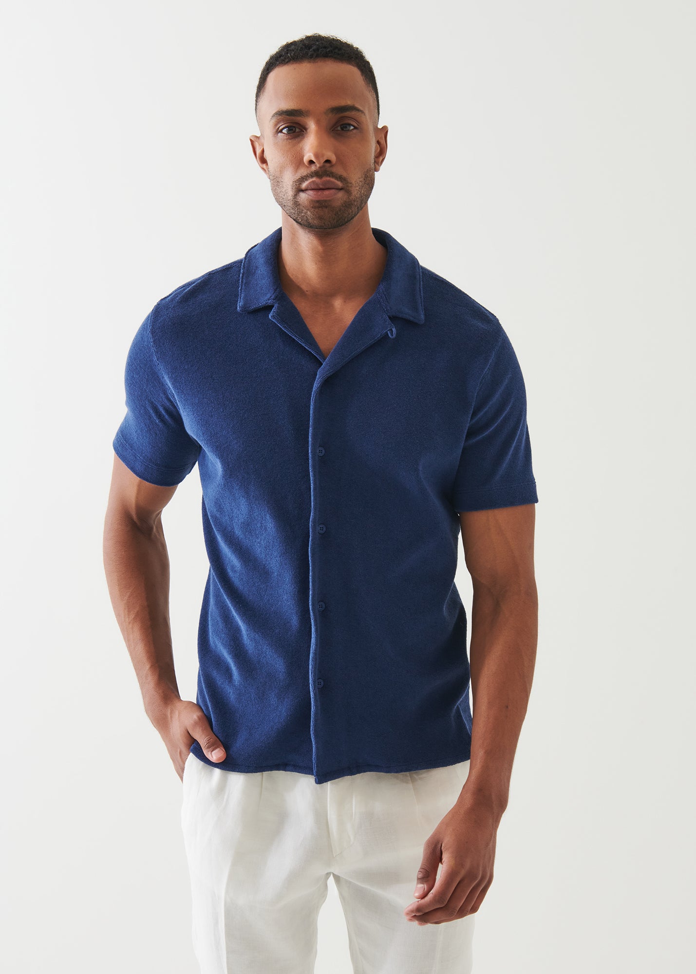 Beach Terry Camp Collar Shirt - PATRICK ASSARAF