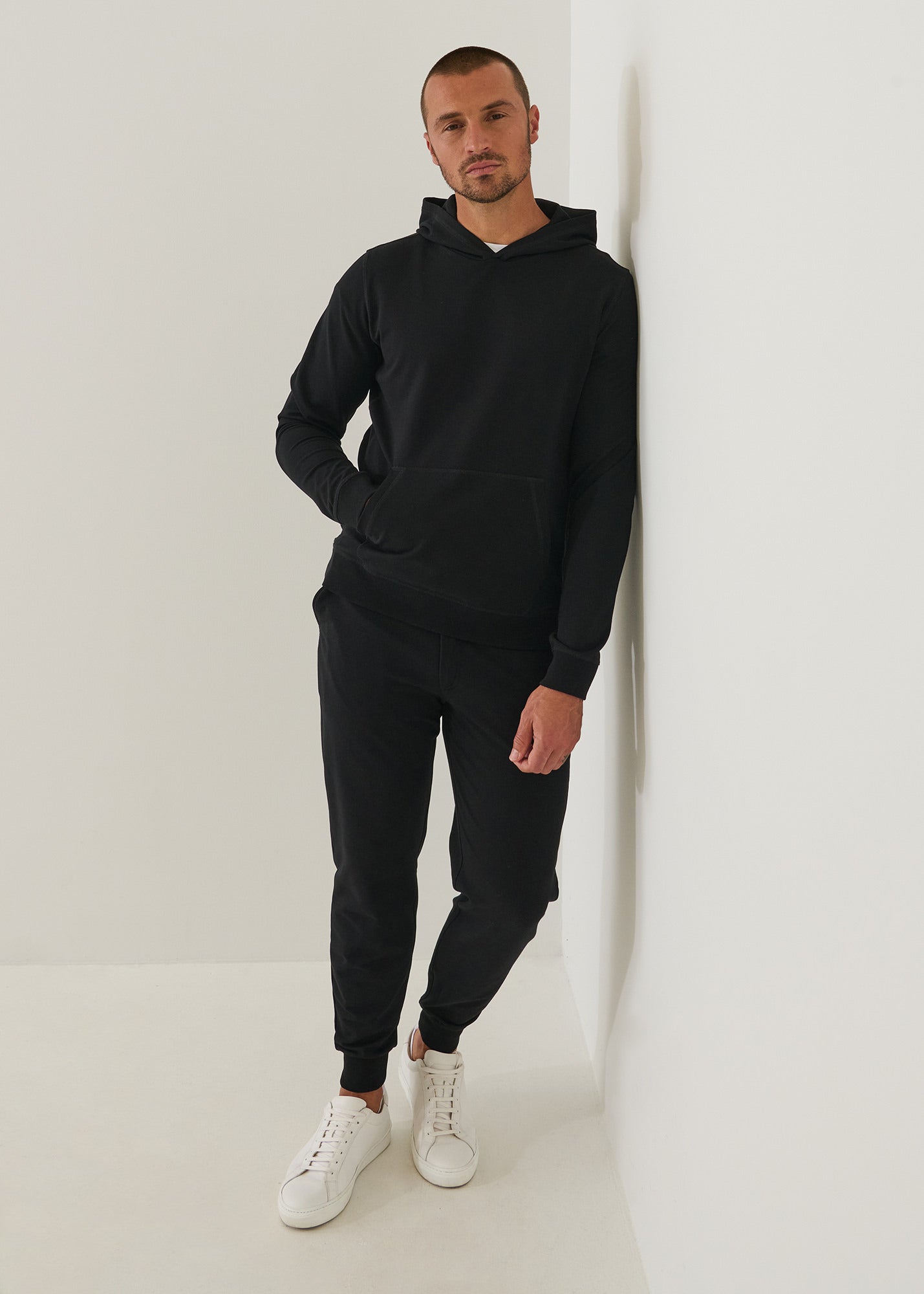 Pima Cotton French Terry Popover Hoodie