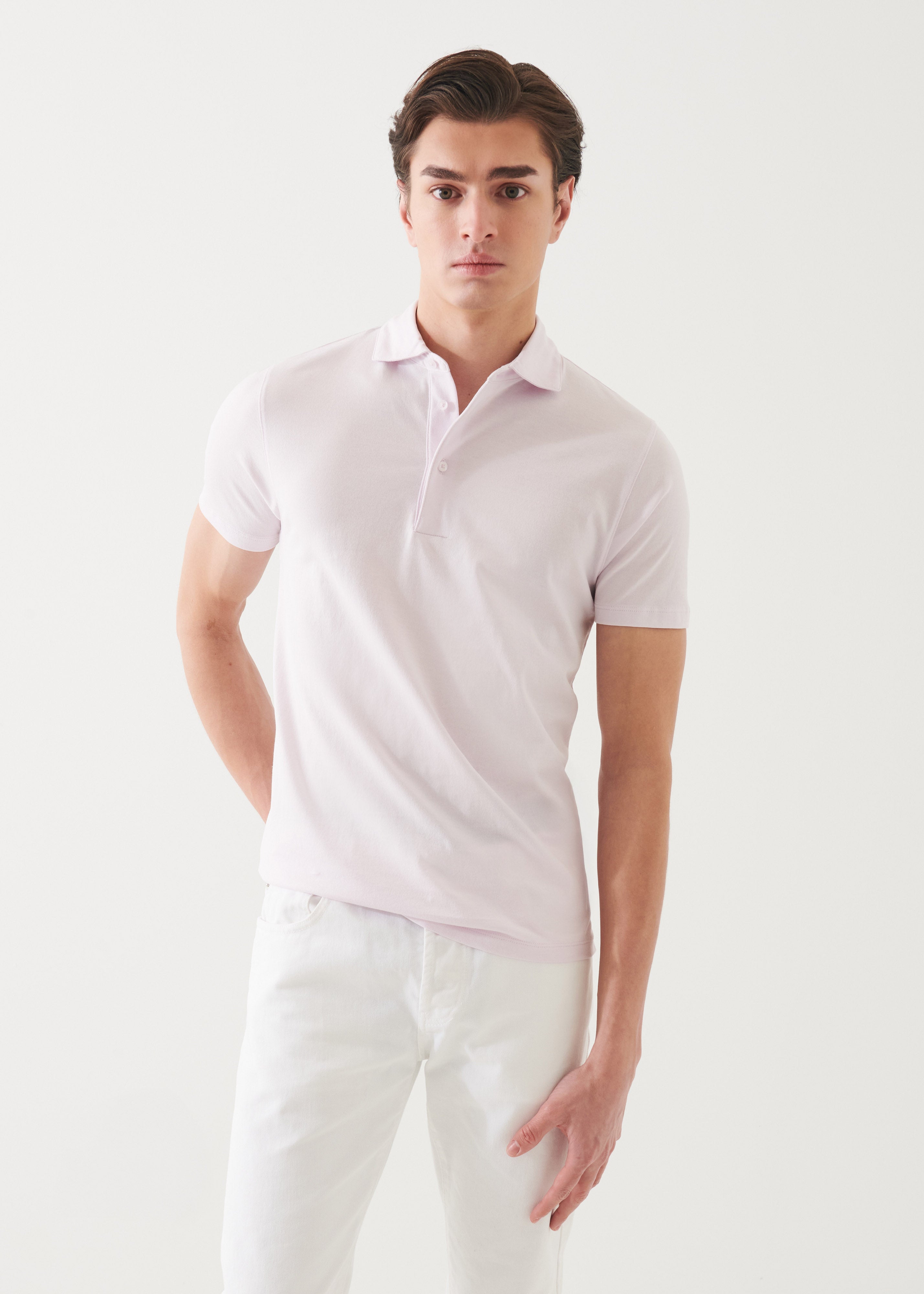 Mercerized Pima Cotton Button Polo