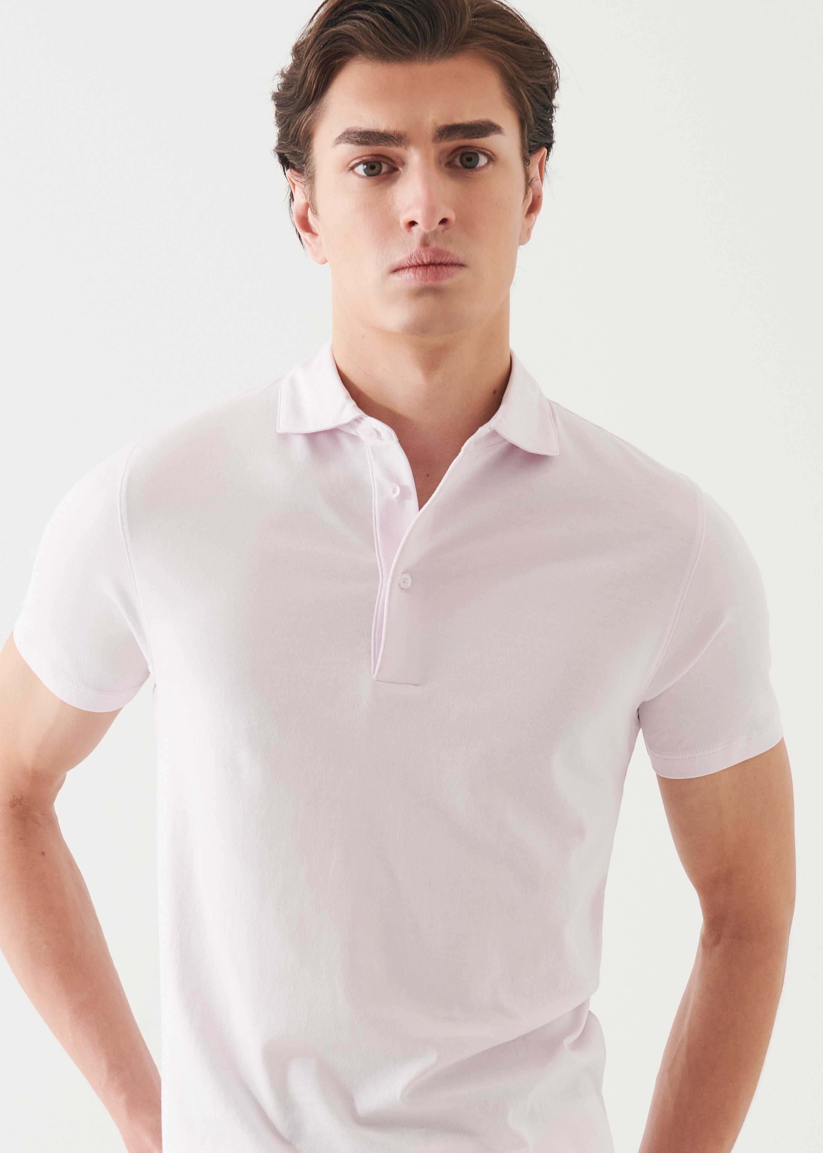 Mercerized Pima Cotton Button Polo