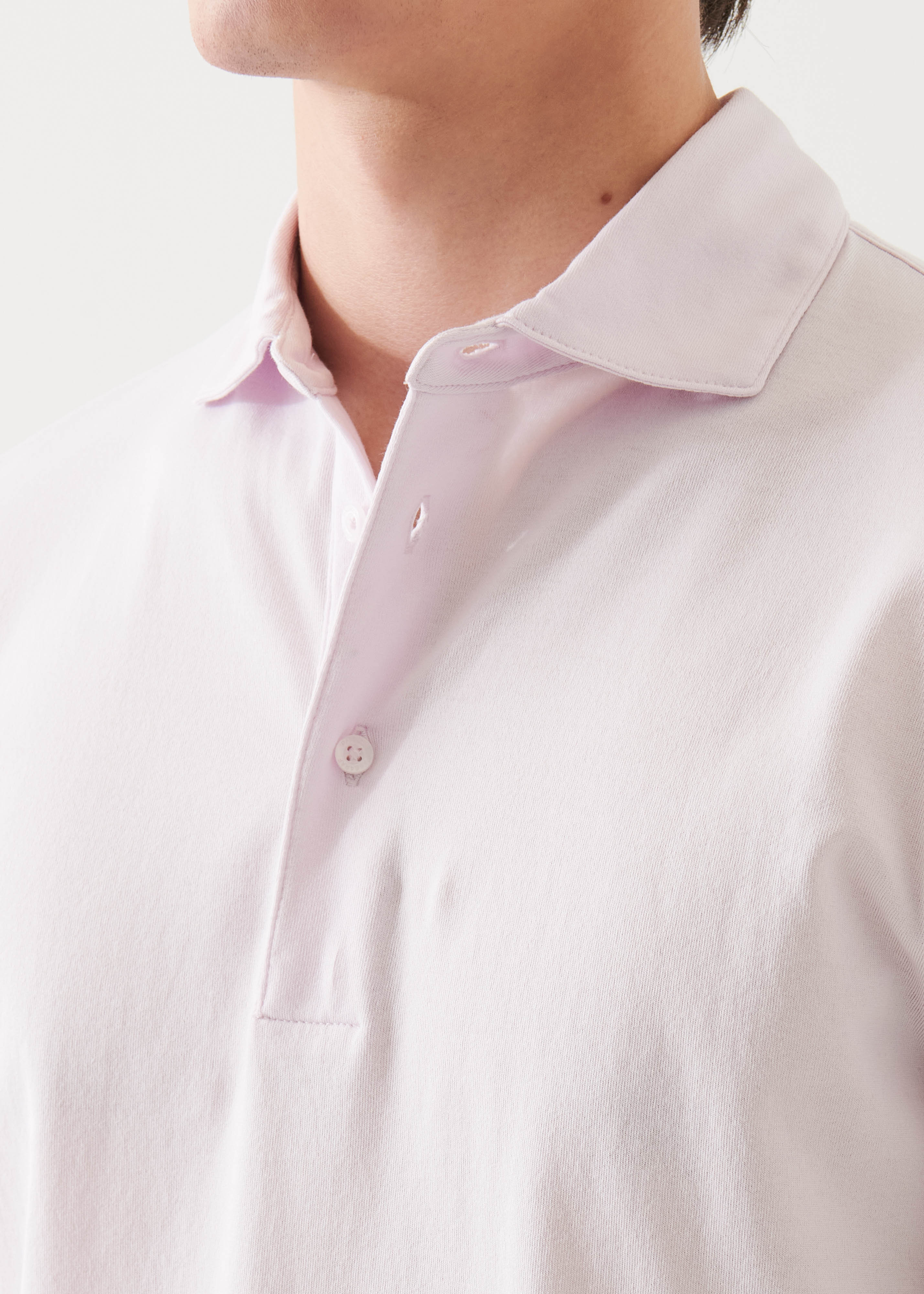 Mercerized Pima Cotton Button Polo
