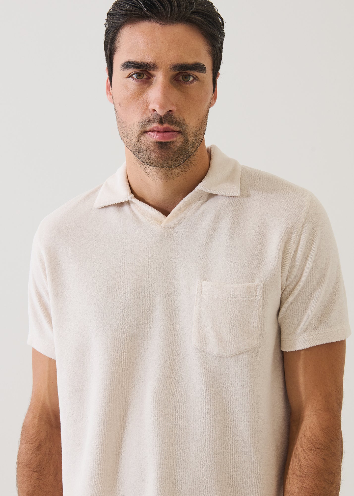 Beach Terry Open Polo - PATRICK ASSARAF