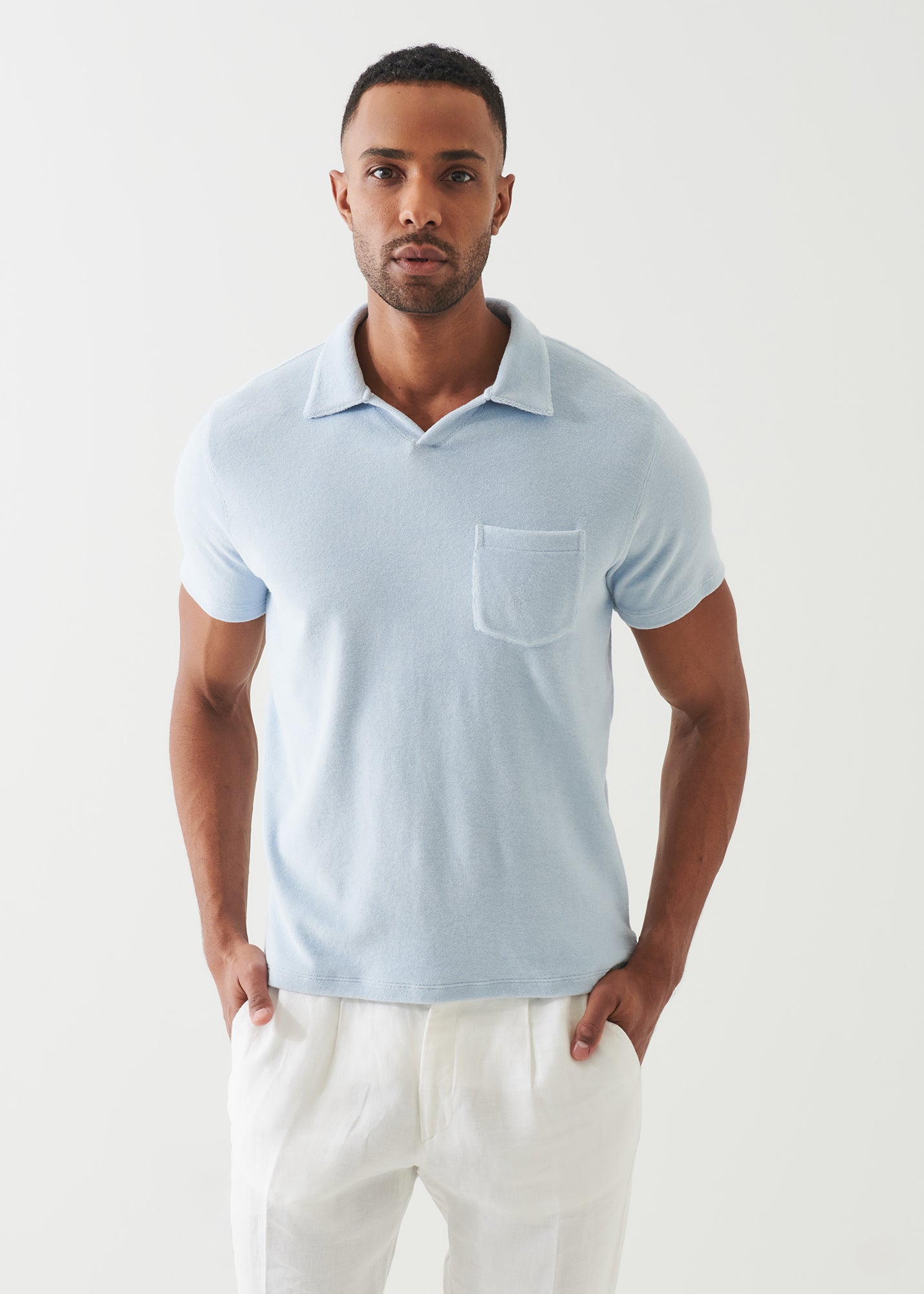 Beach Terry Open Polo - PATRICK ASSARAF