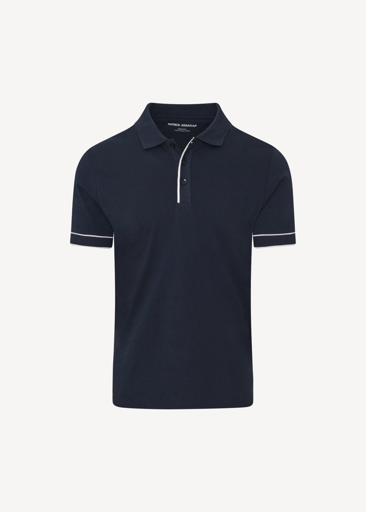 Organic Pima Cotton Tipped Polo - PATRICK ASSARAF
