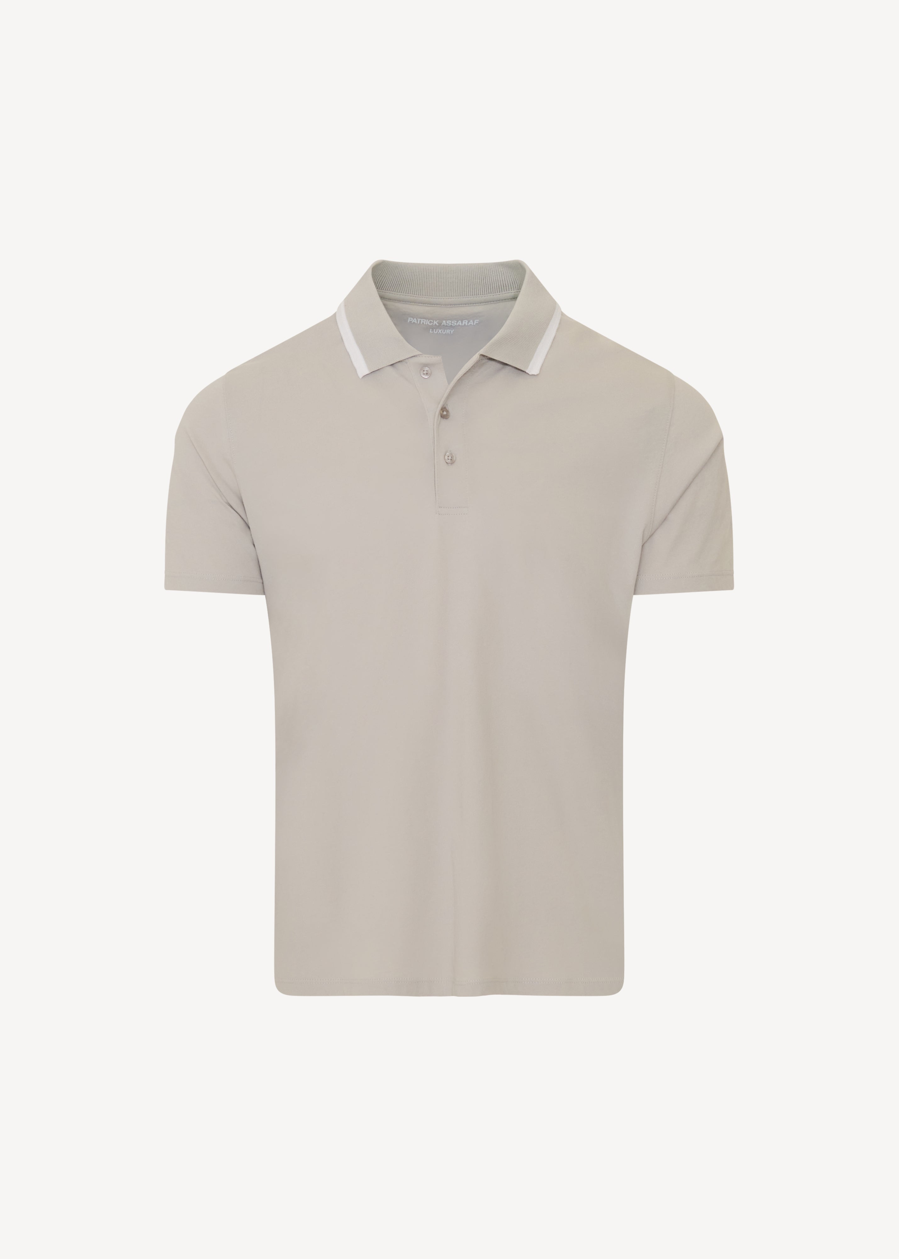 Organic Pima Cotton Tipped Polo - PATRICK ASSARAF