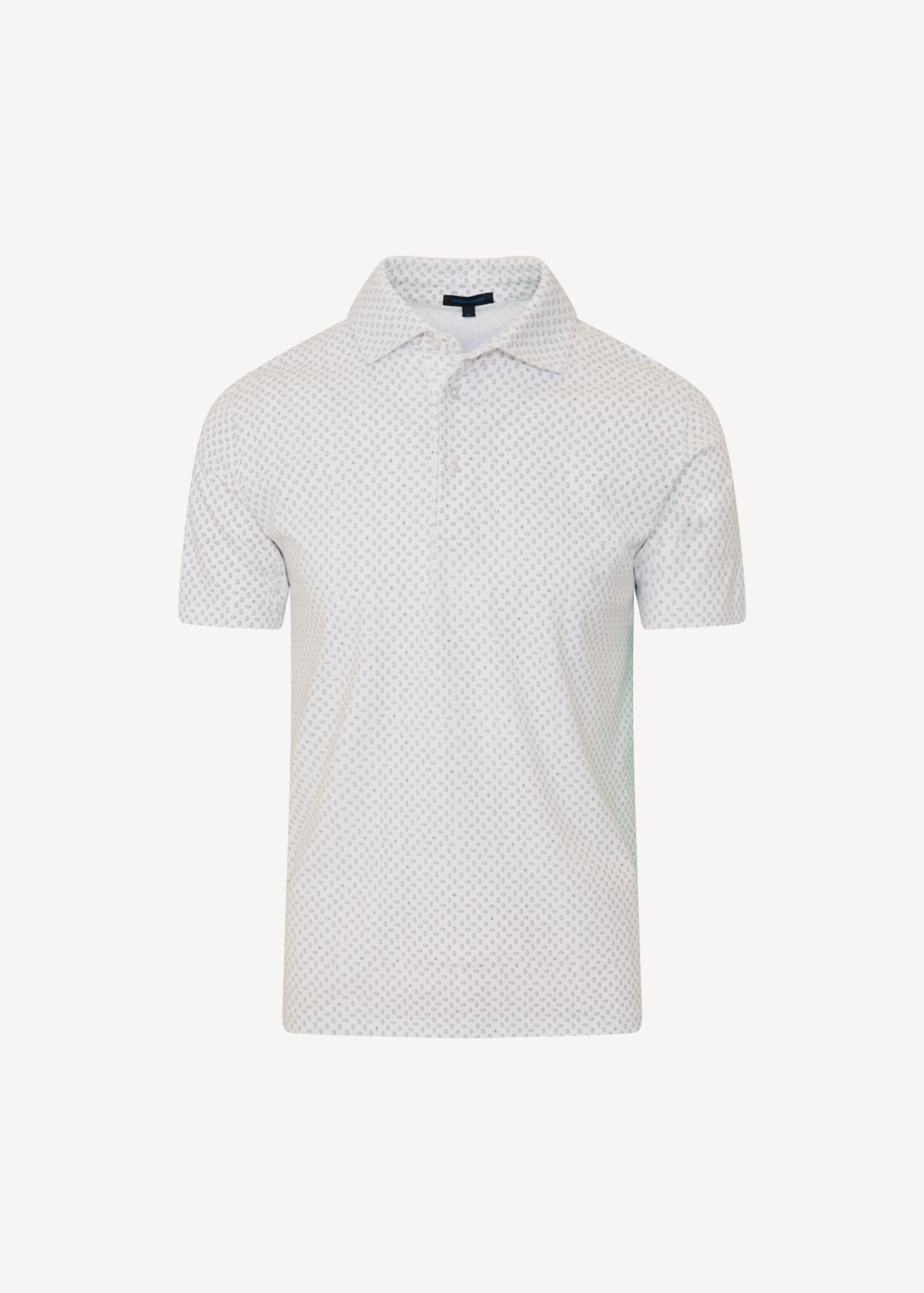 Pima Cotton Stretch Neat Print Polo - PATRICK ASSARAF