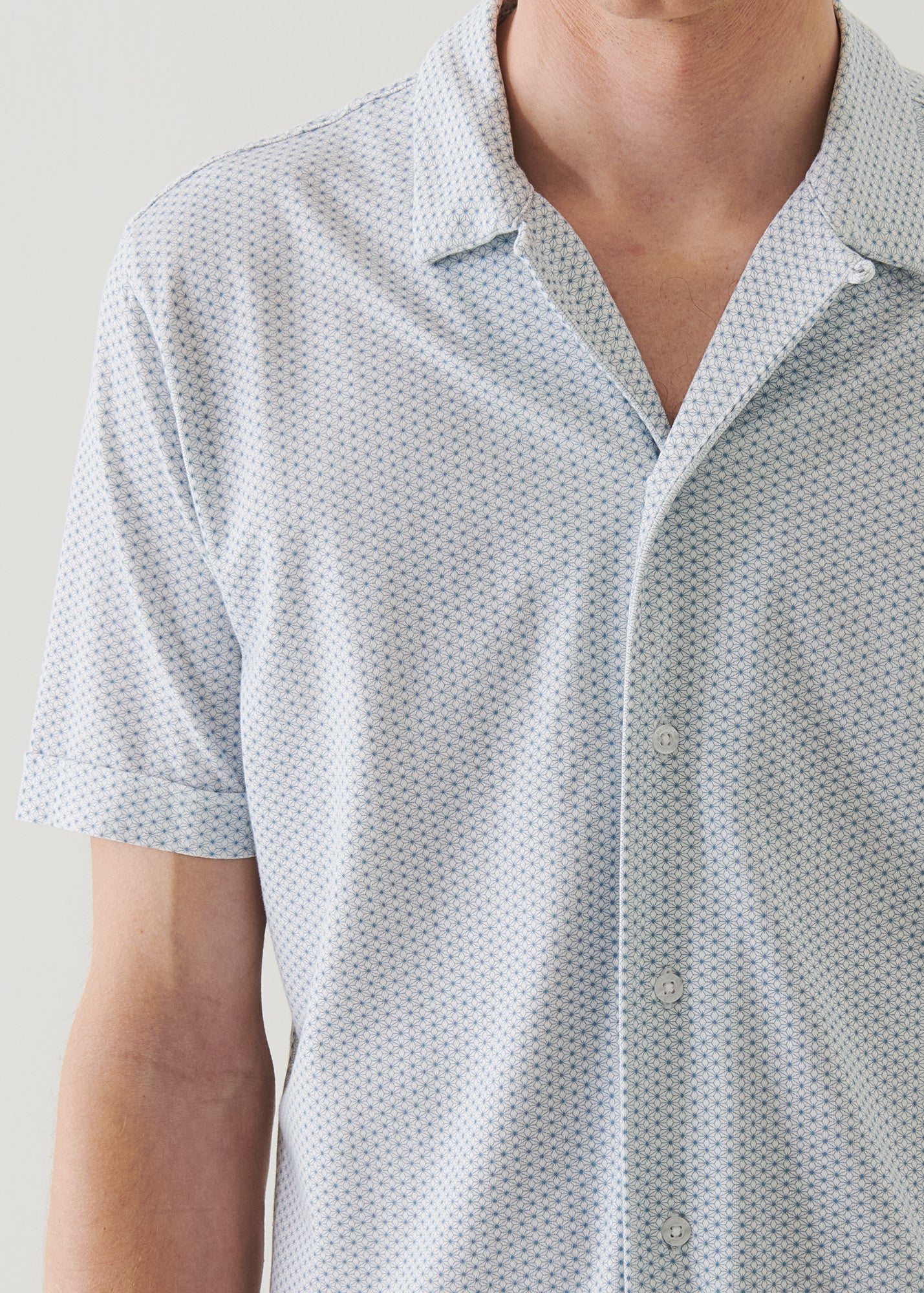 Pima Cotton Stretch Printed Shirt - PATRICK ASSARAF