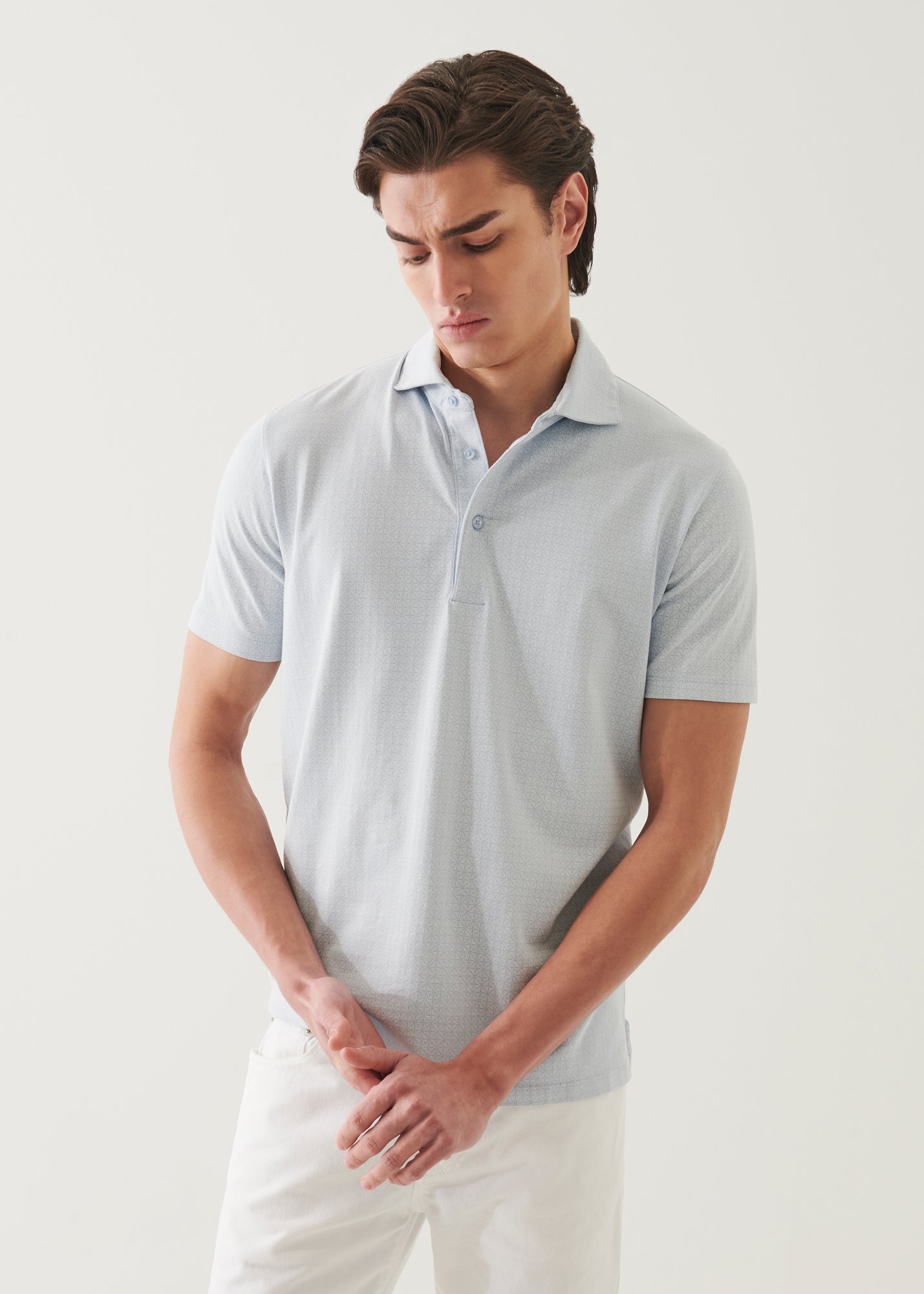 Pima Cotton Stretch Printed Polo