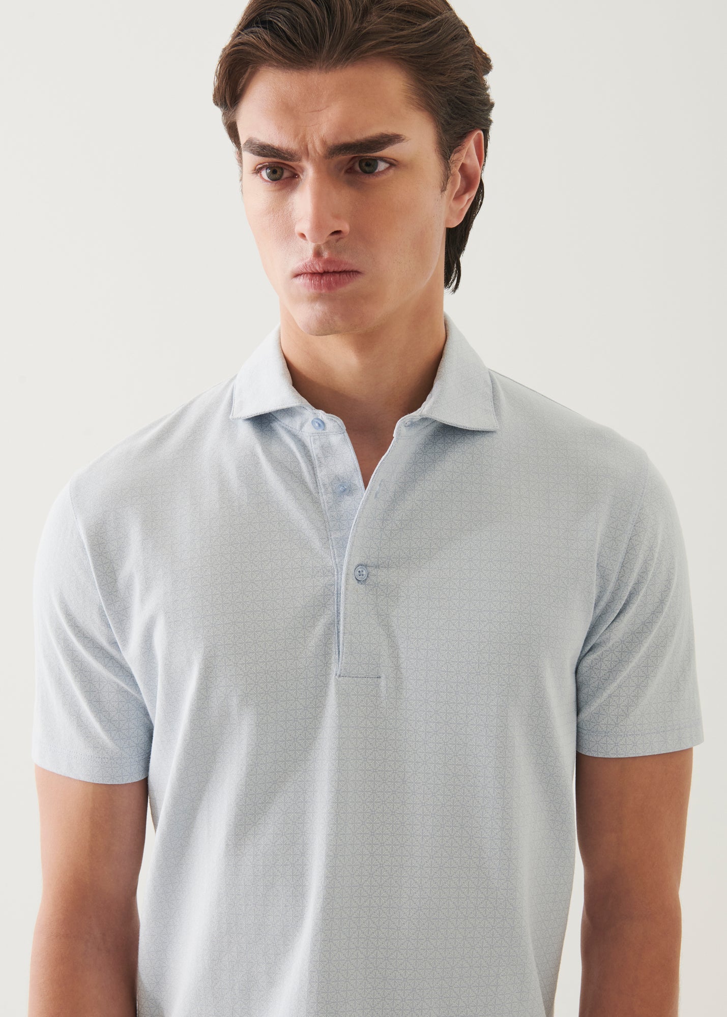 Pima Cotton Stretch Printed Polo