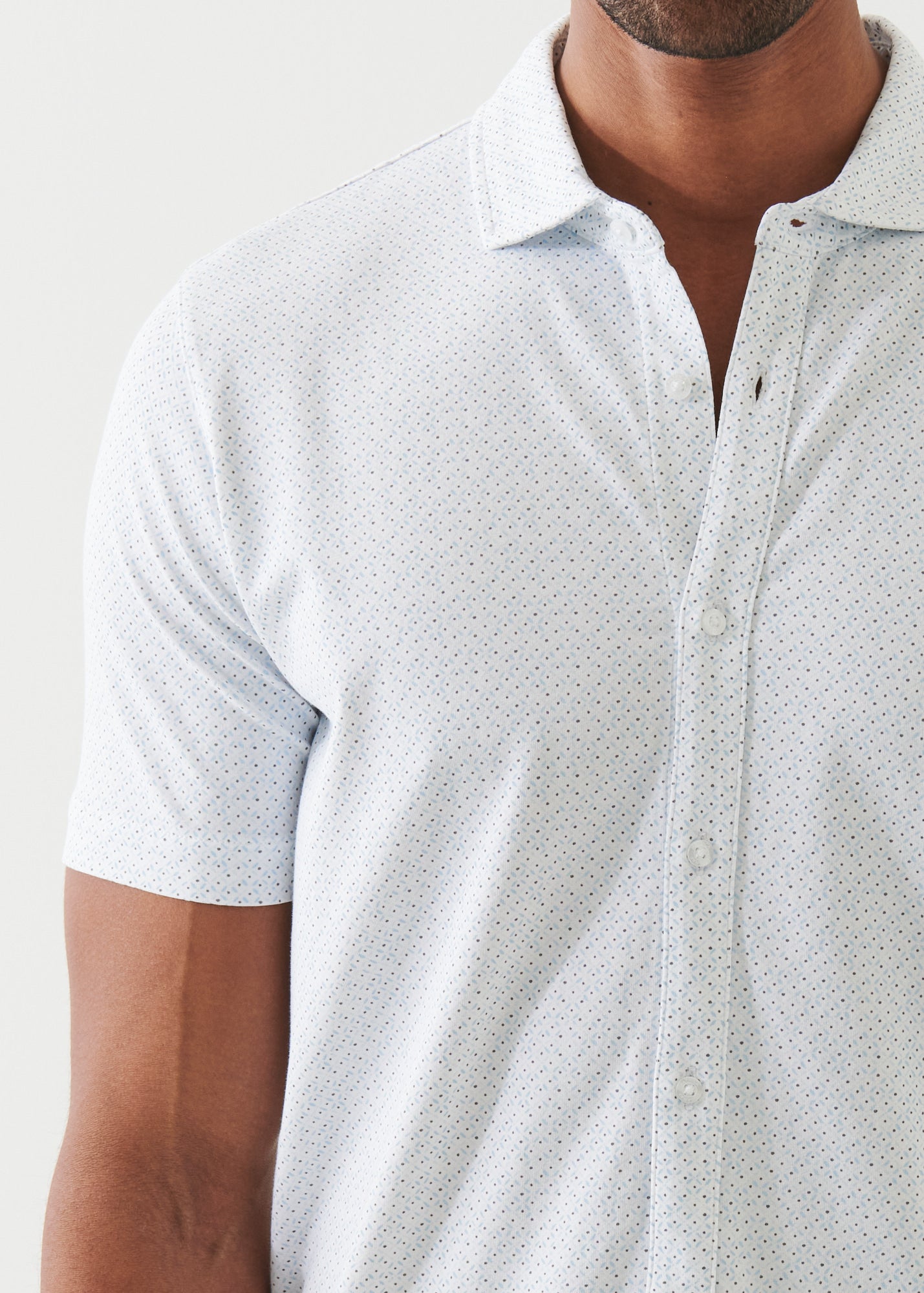 Pima Cotton Stretch Printed Shirt