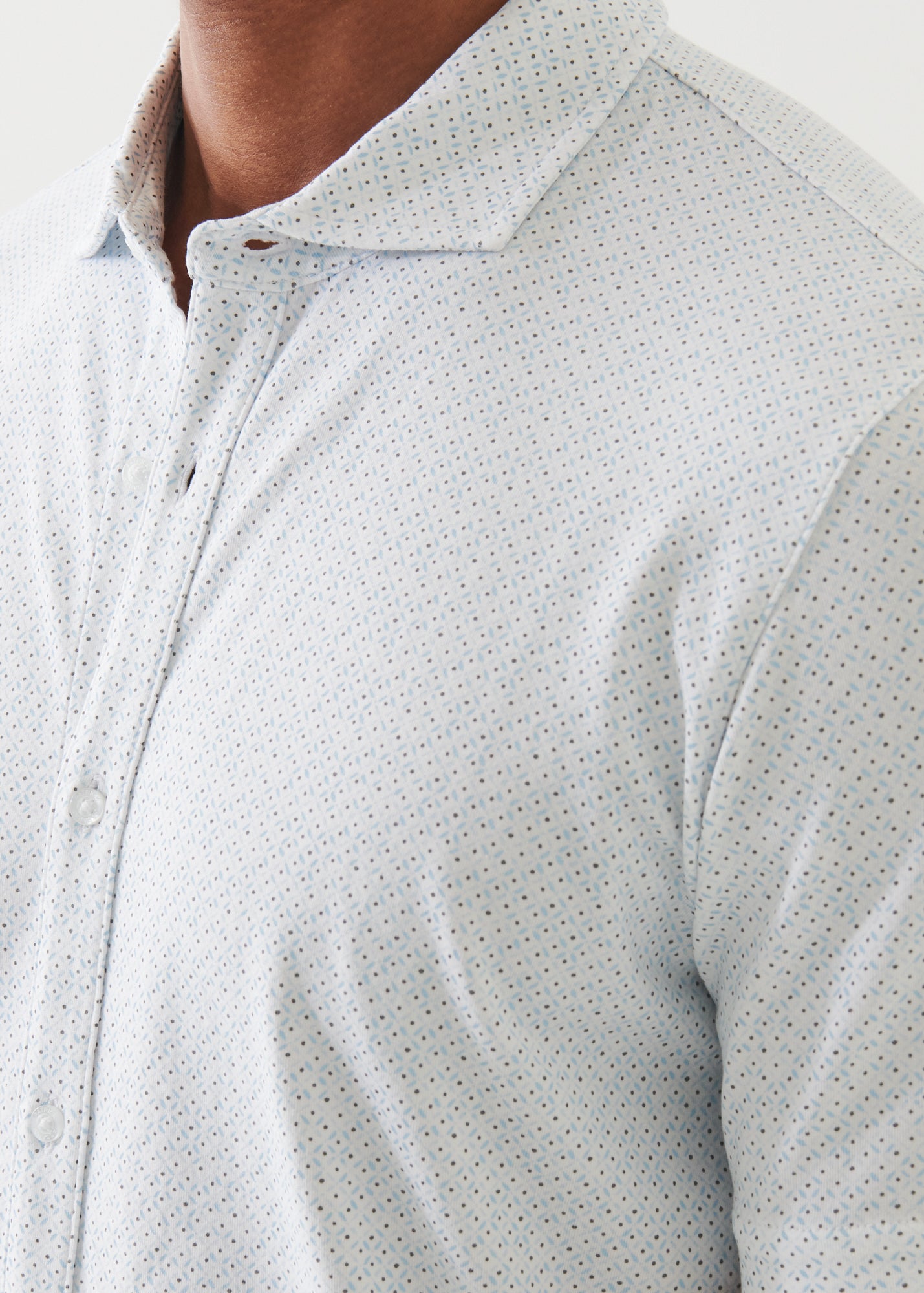 Pima Cotton Stretch Printed Shirt