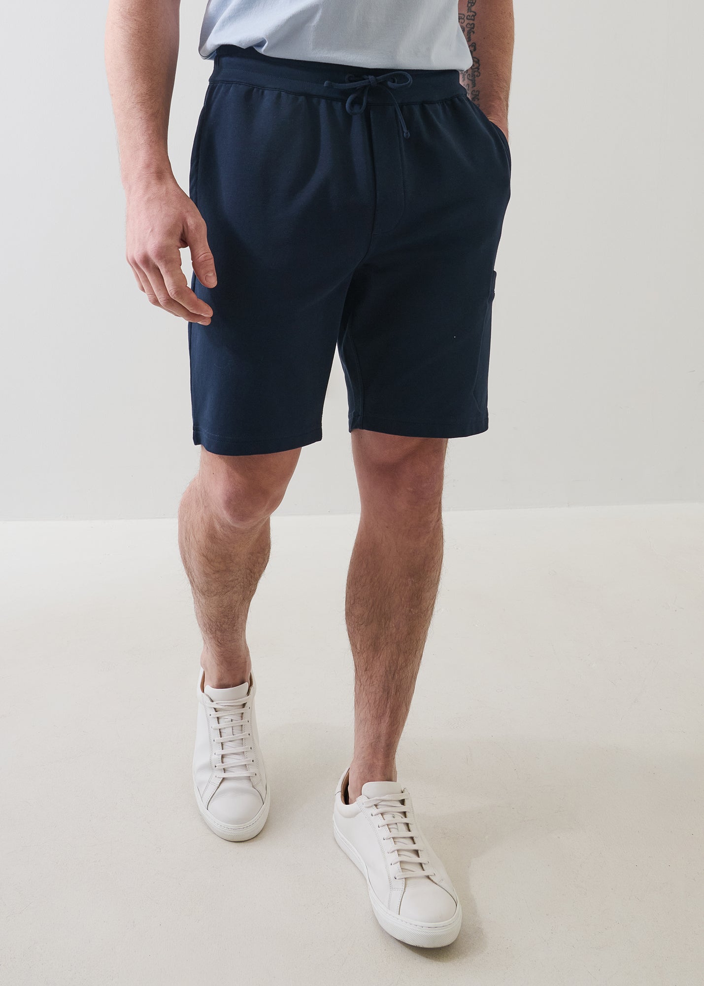 French Terry Cargo Pocket Drawstring Short - PATRICK ASSARAF