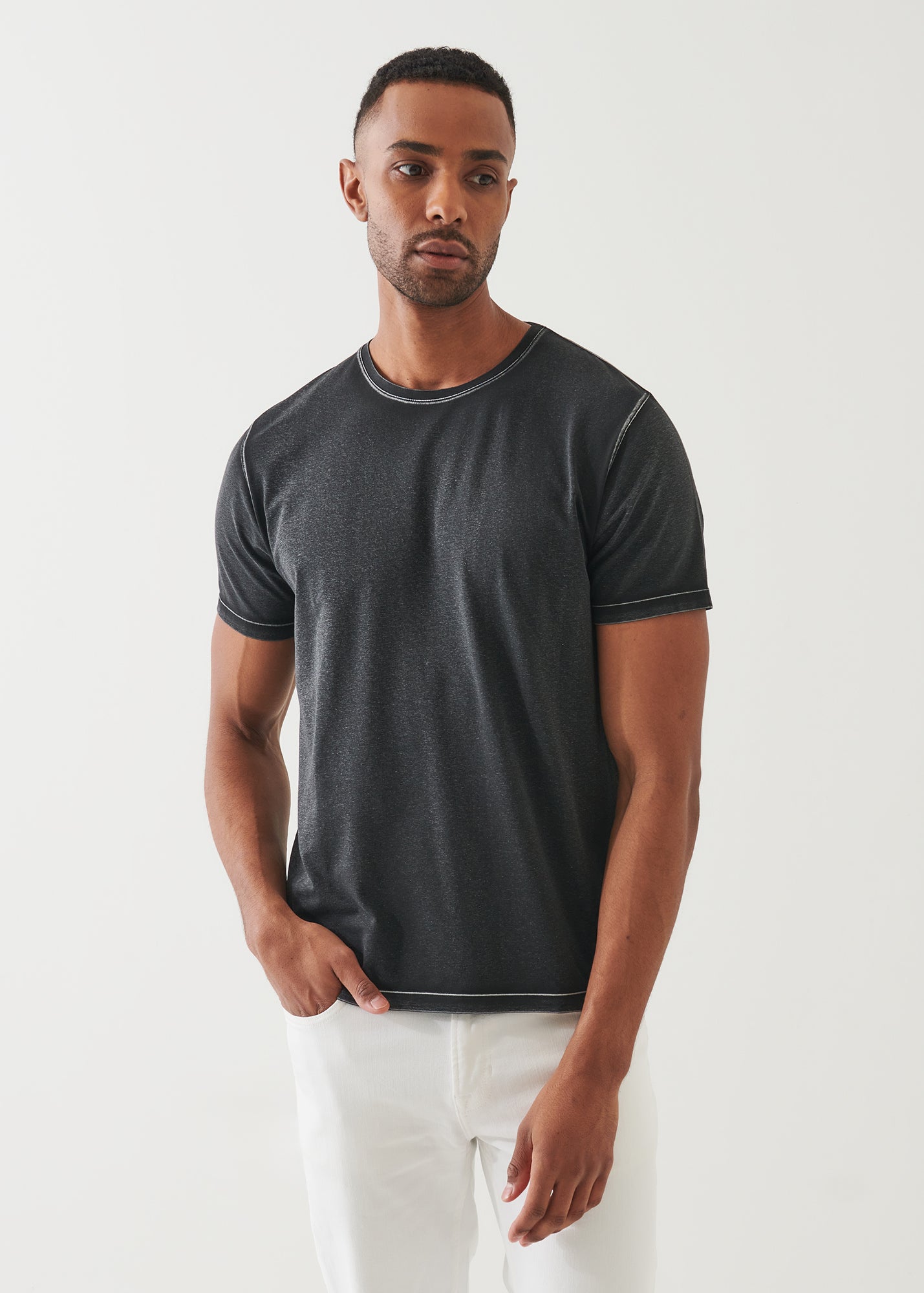 Pima Cotton Stretch Vintage Wash T-Shirt - PATRICK ASSARAF