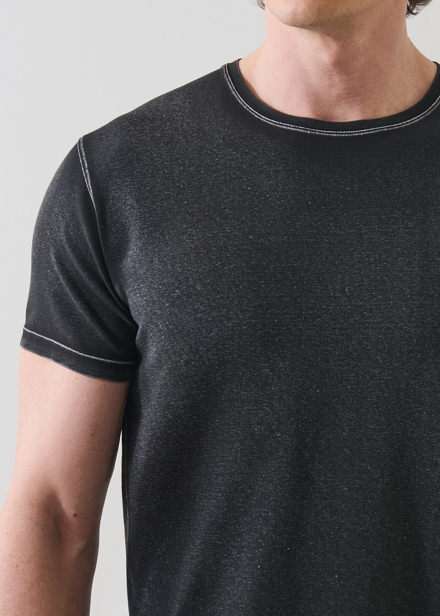 Pima Cotton Stretch Vintage Wash T-Shirt - PATRICK ASSARAF