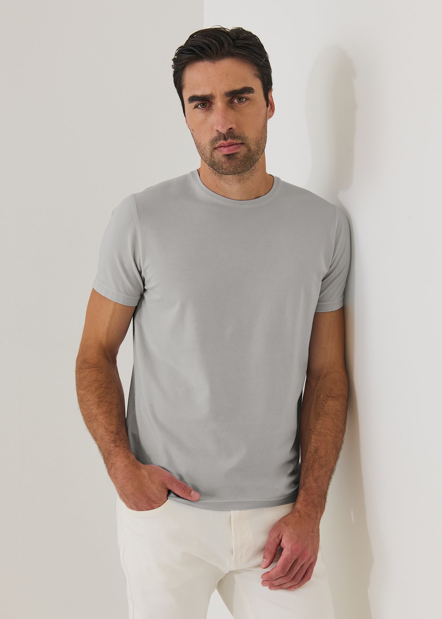 Pima Cotton Stretch Vintage Wash T-Shirt - PATRICK ASSARAF