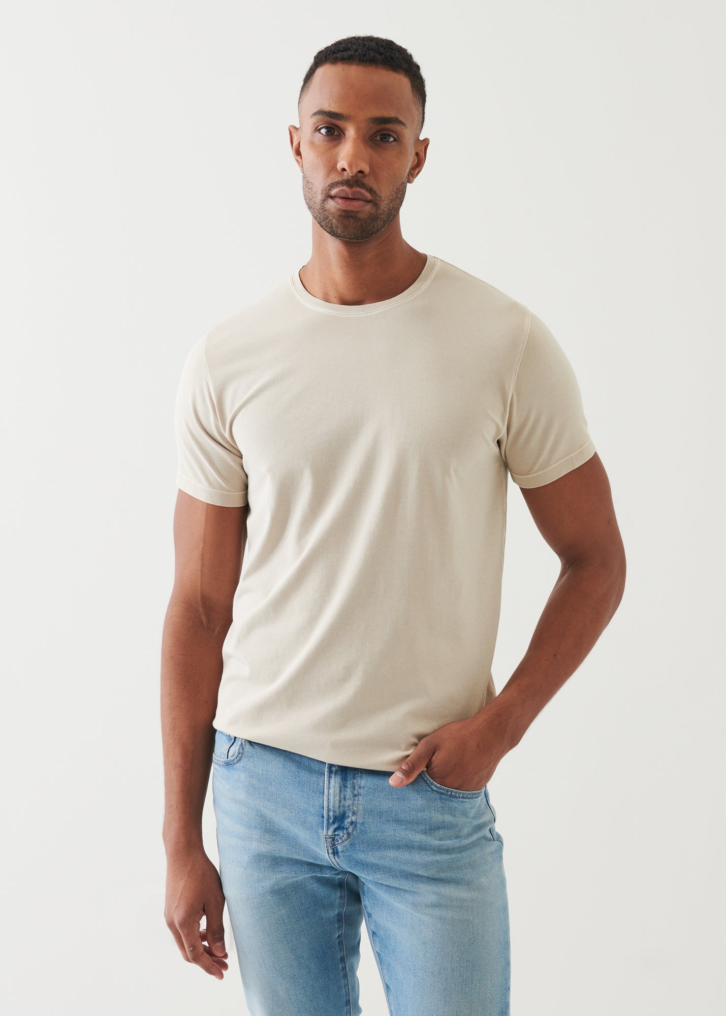 Pima Cotton Stretch Vintage Wash T-Shirt - PATRICK ASSARAF