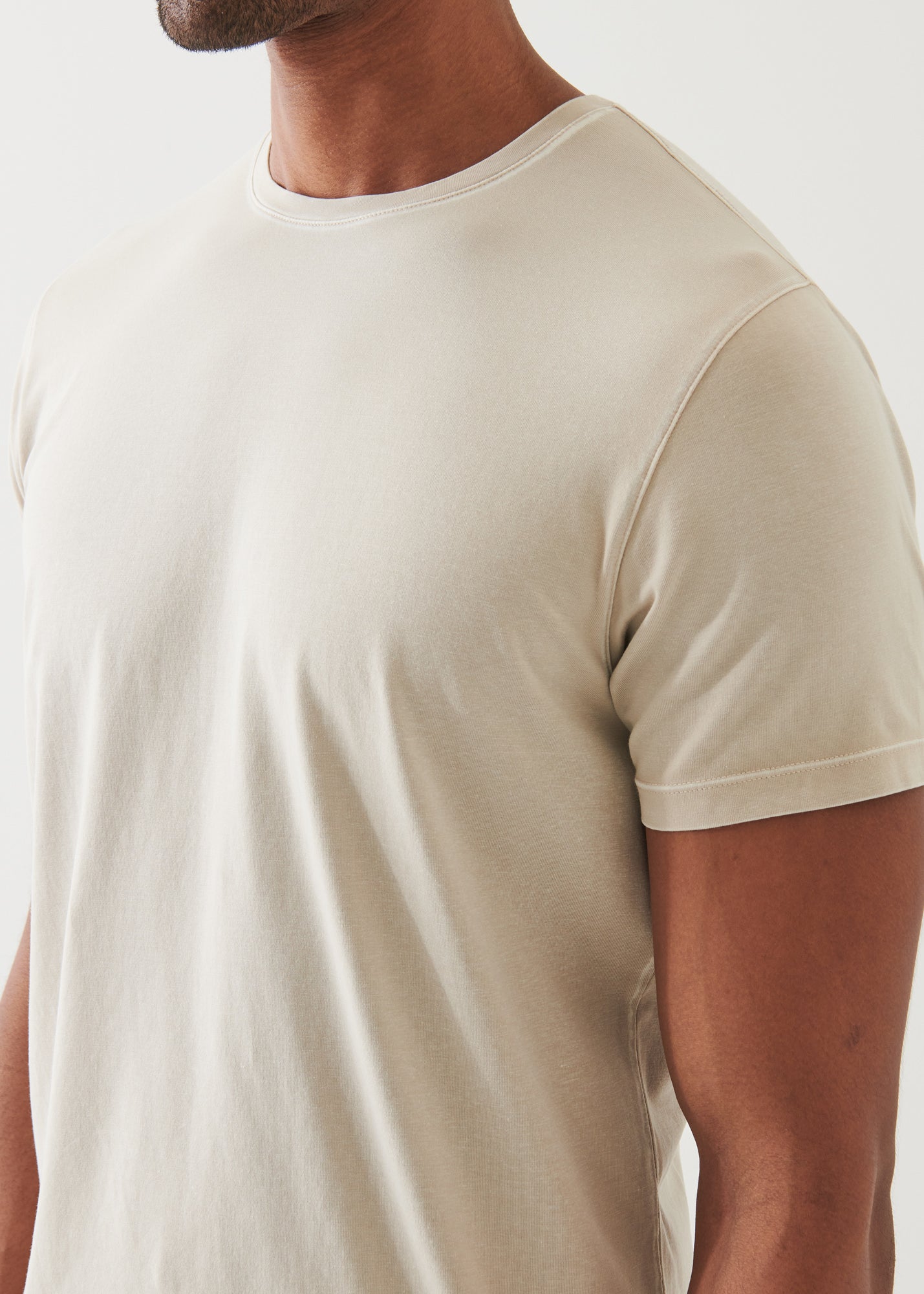 Pima Cotton Stretch Vintage Wash T-Shirt - PATRICK ASSARAF