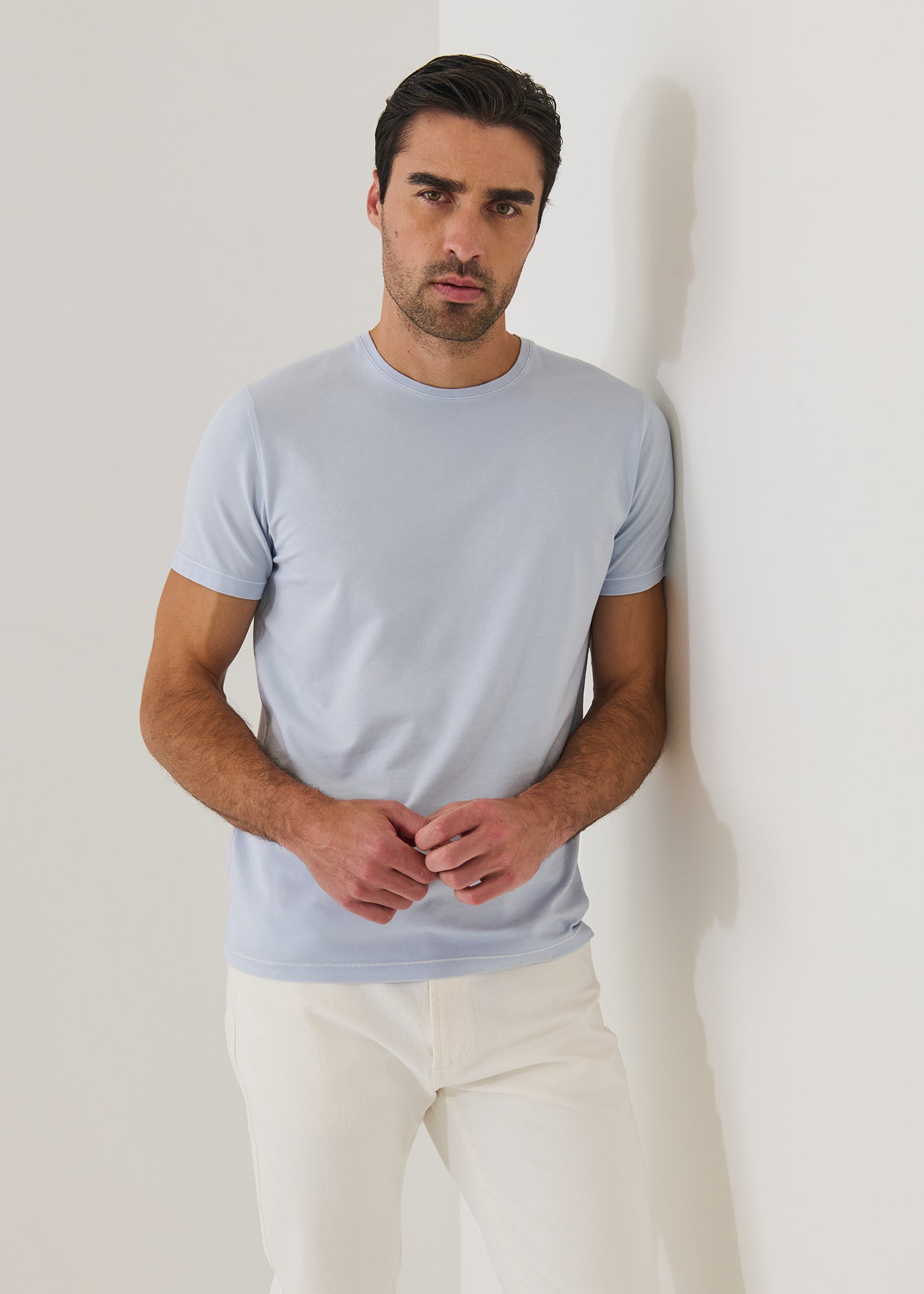 Pima Cotton Stretch Vintage Wash T-Shirt - PATRICK ASSARAF