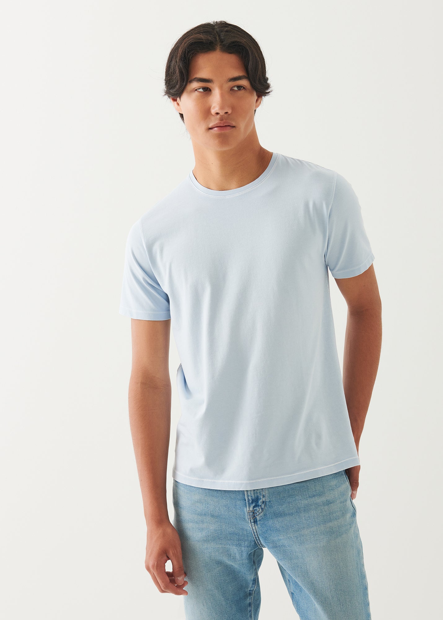 Pima Cotton Stretch Vintage Wash T-Shirt - PATRICK ASSARAF