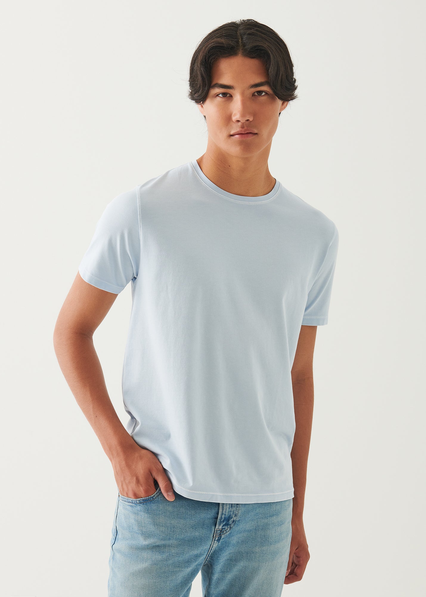 Pima Cotton Stretch Vintage Wash T-Shirt - PATRICK ASSARAF