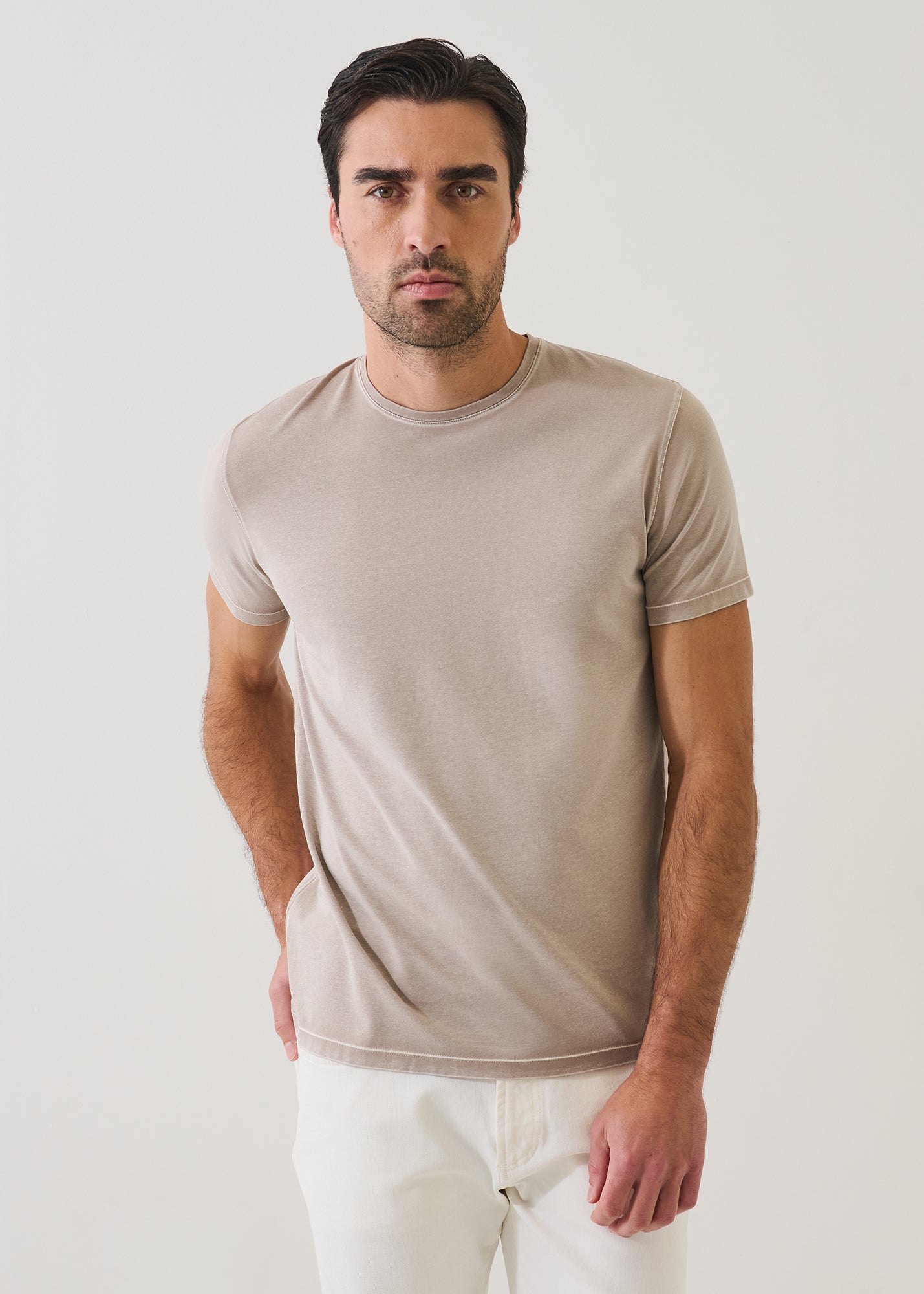 Pima Cotton Stretch Vintage Wash T-Shirt - PATRICK ASSARAF