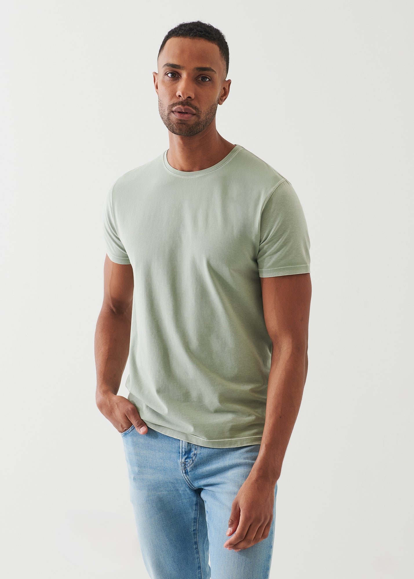 Pima Cotton Stretch Vintage Wash T-Shirt - PATRICK ASSARAF