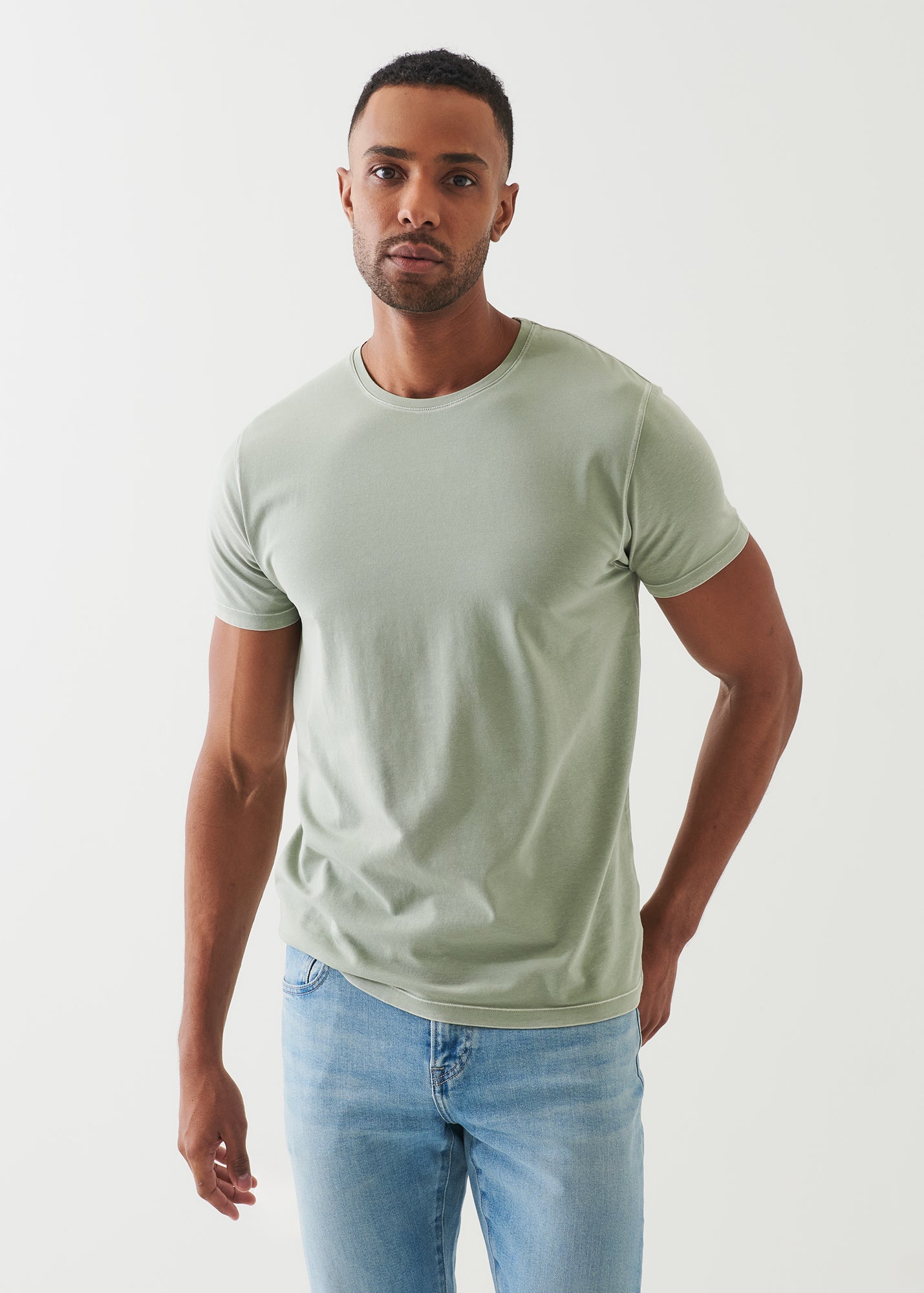 Pima Cotton Stretch Vintage Wash T-Shirt - PATRICK ASSARAF