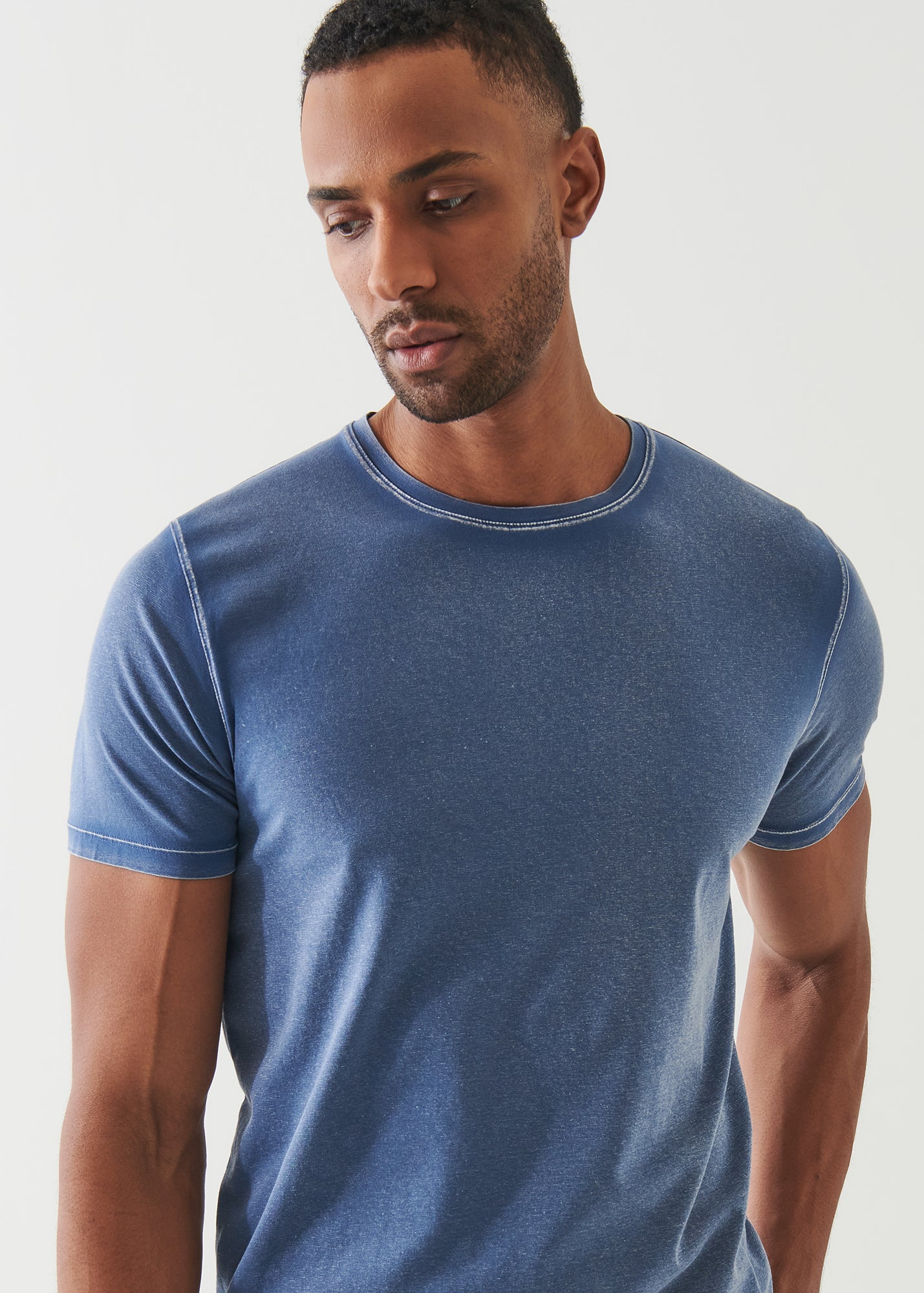 Pima Cotton Stretch Vintage Wash T-Shirt - PATRICK ASSARAF