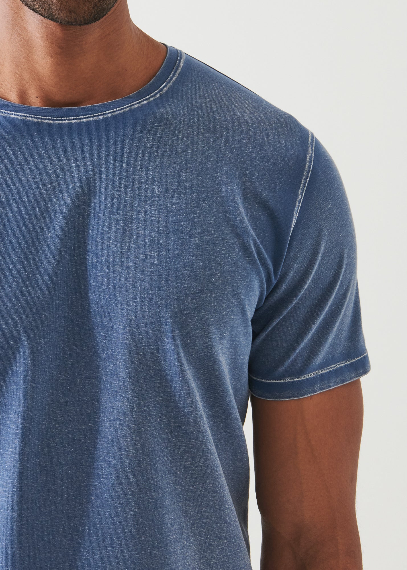 Pima Cotton Stretch Vintage Wash T-Shirt - PATRICK ASSARAF