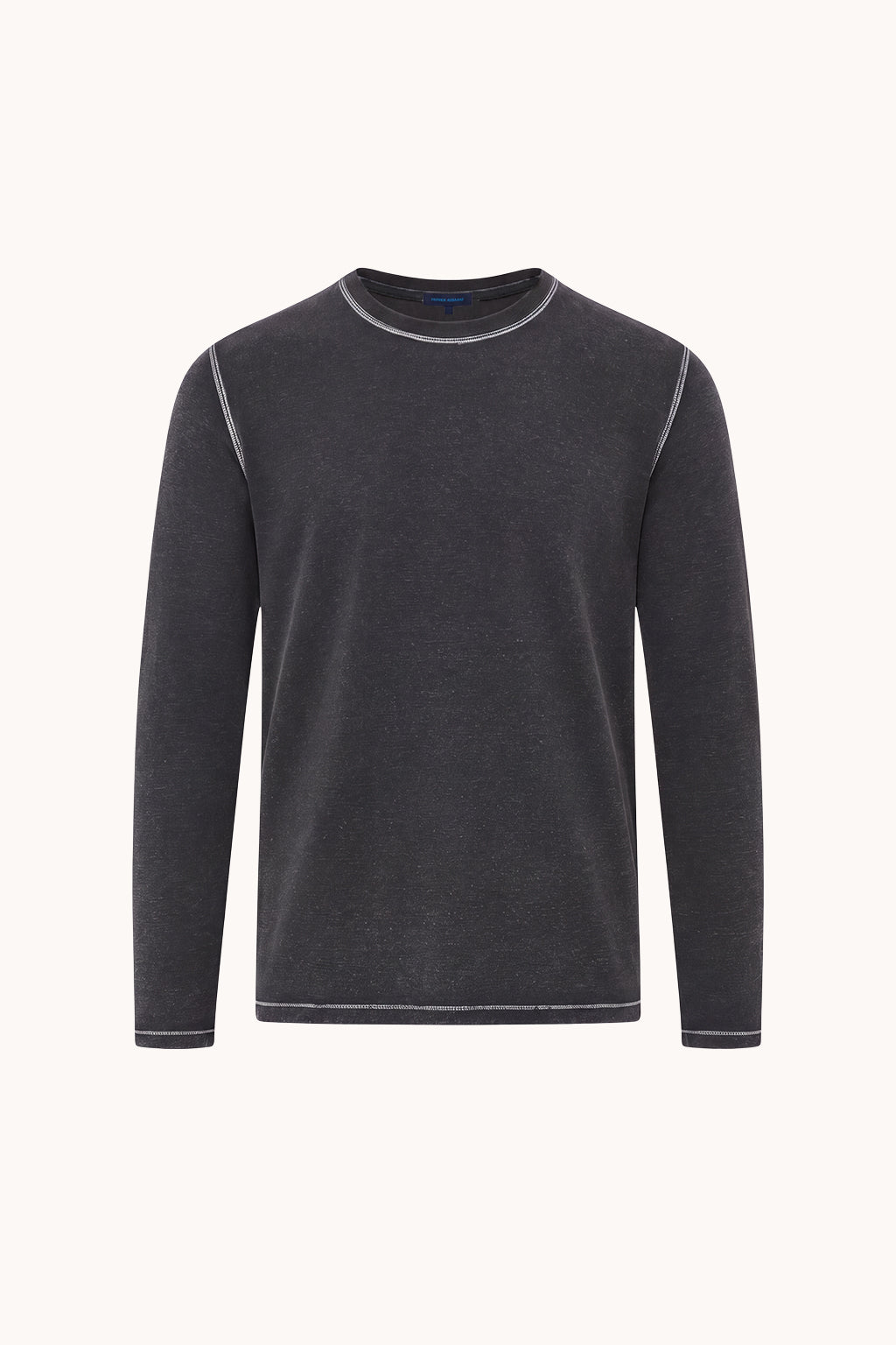 Pima Cotton Stretch Vintage Wash Long Sleeve T-Shirt - PATRICK ASSARAF