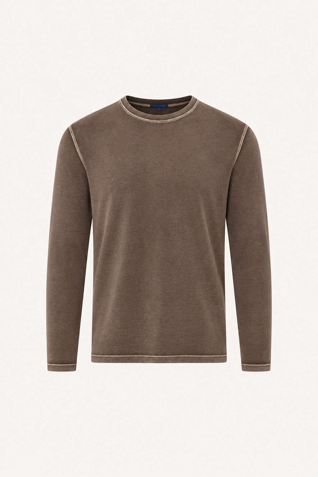 Pima Cotton Stretch Vintage Wash Long Sleeve T-Shirt - PATRICK ASSARAF