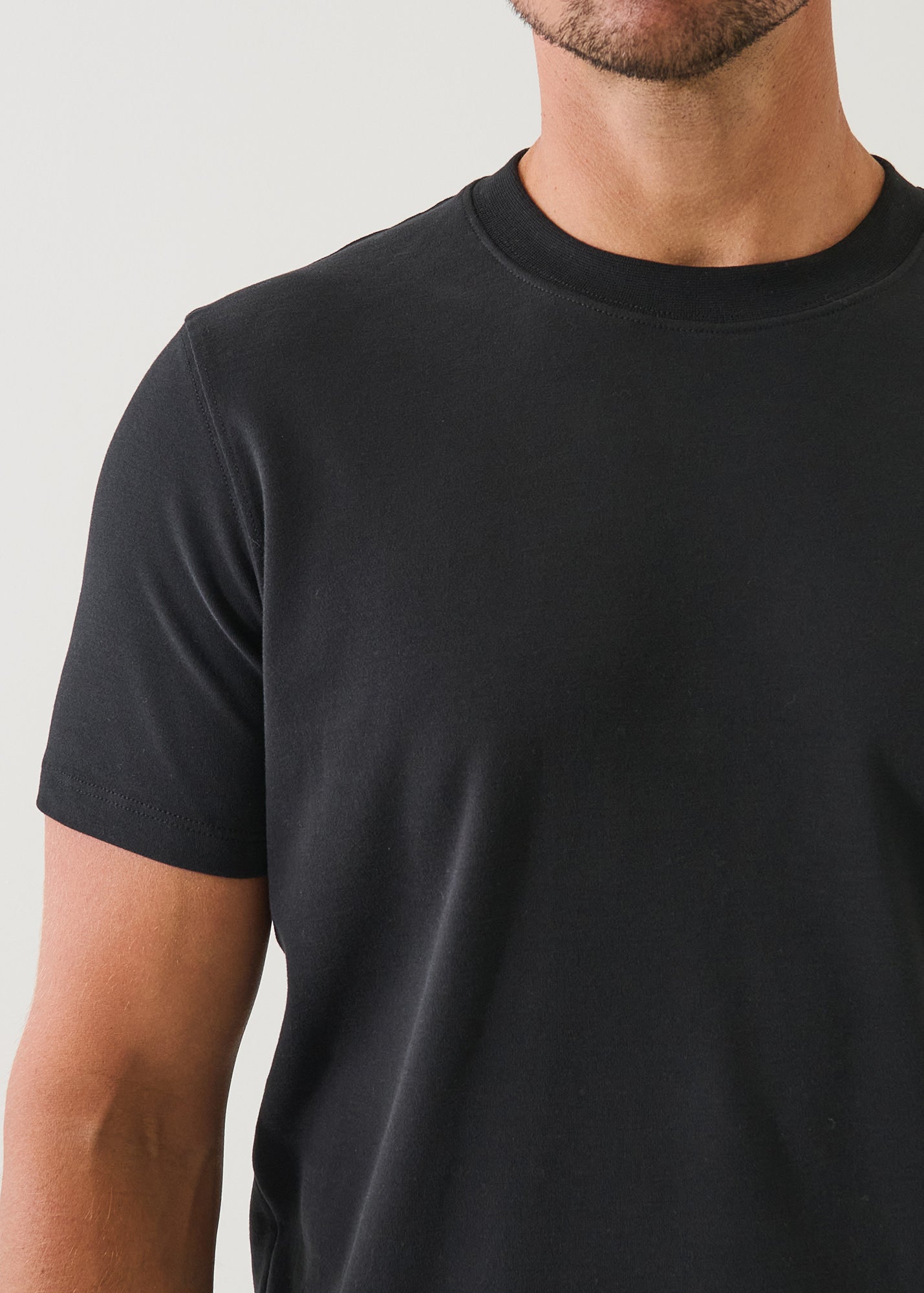 Pima Cotton Stretch Brushed T-Shirt