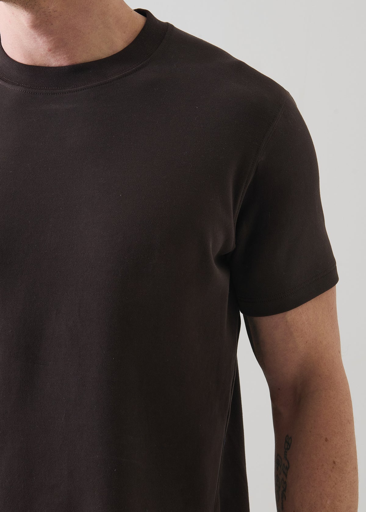 Pima Cotton Stretch Brushed T-Shirt - PATRICK ASSARAF