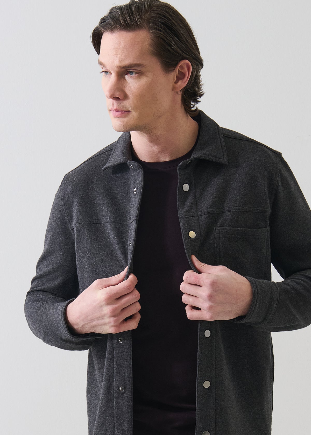 Pima Cotton French Terry Overshirt - PATRICK ASSARAF