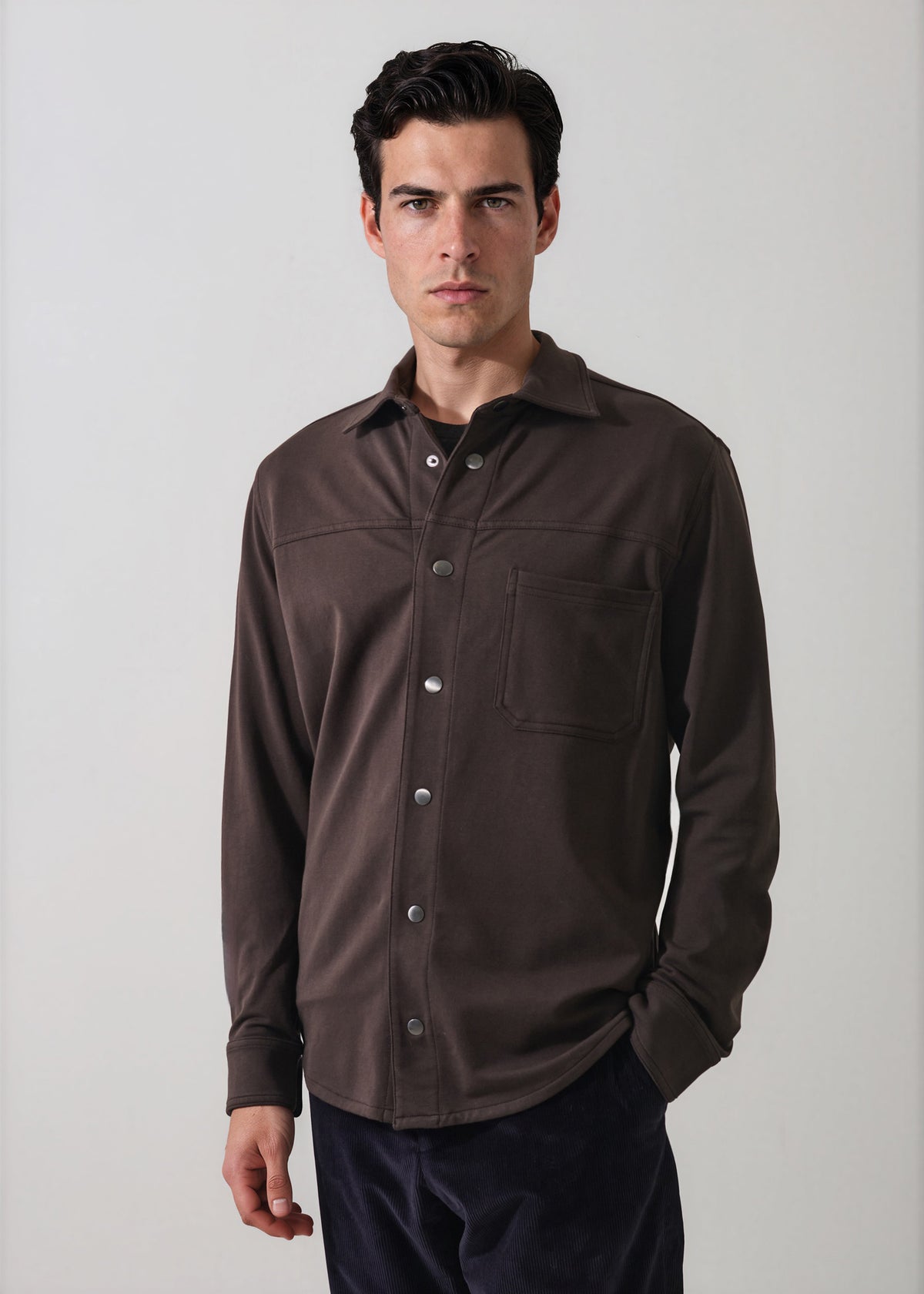 Pima Cotton French Terry Overshirt - PATRICK ASSARAF