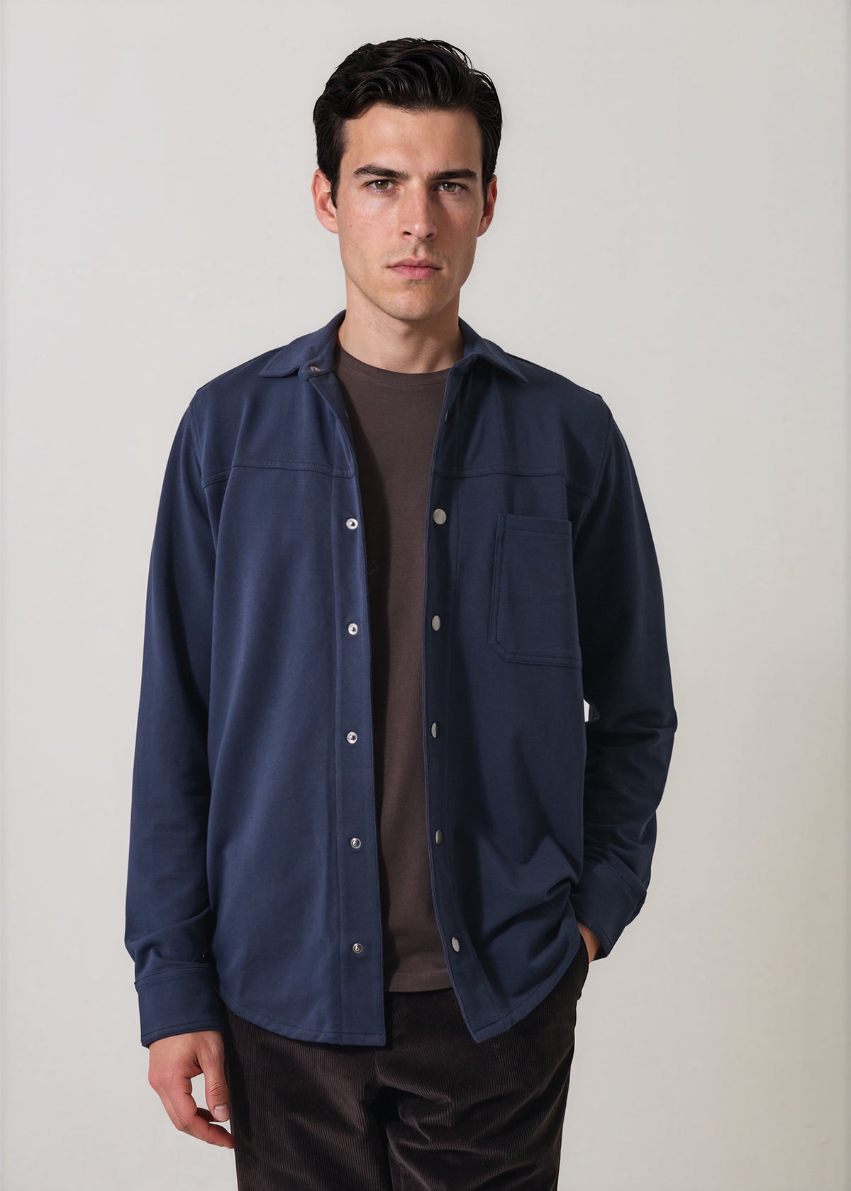 Pima Cotton French Terry Overshirt - PATRICK ASSARAF