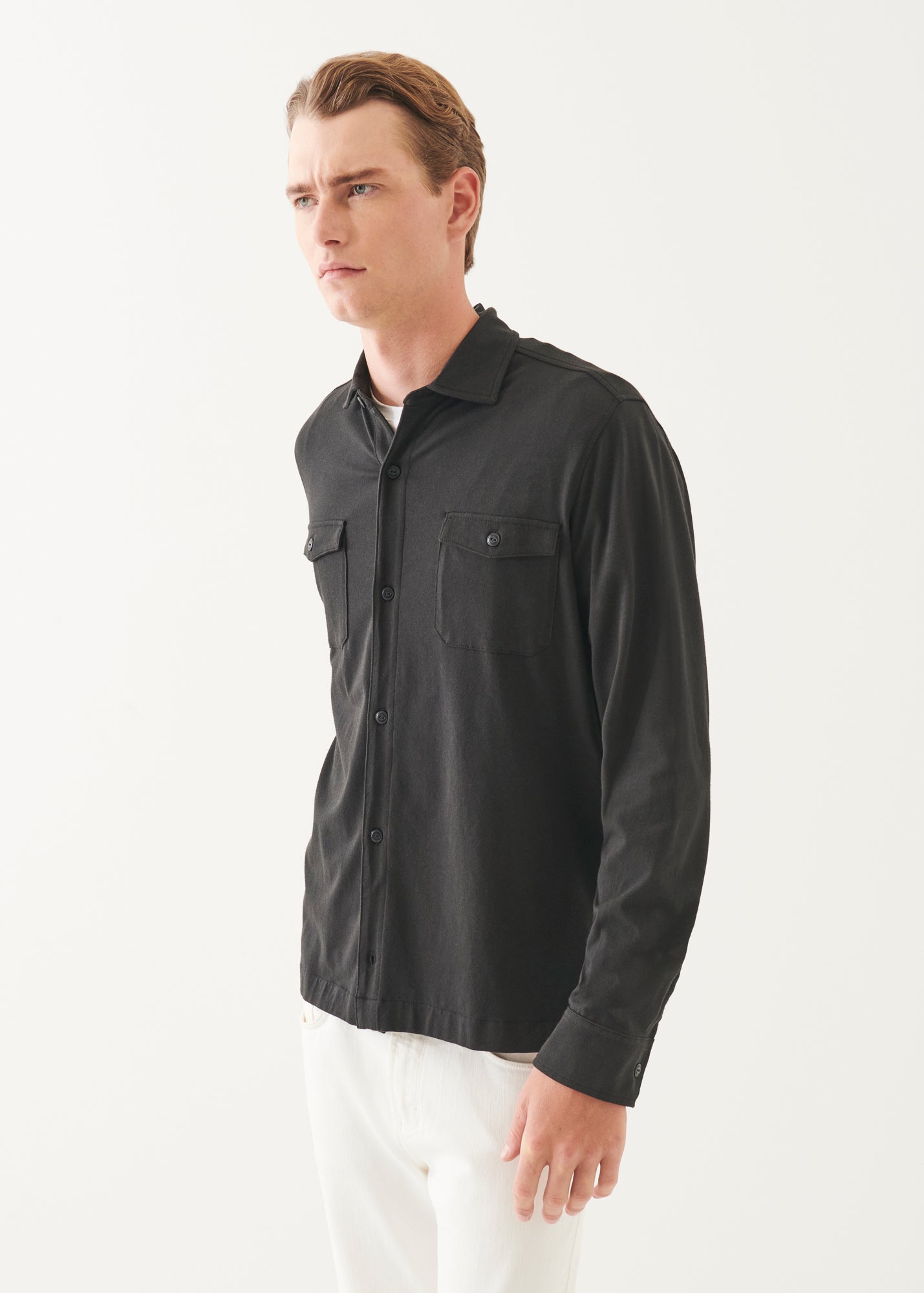Pima Cotton Stretch Overshirt - PATRICK ASSARAF