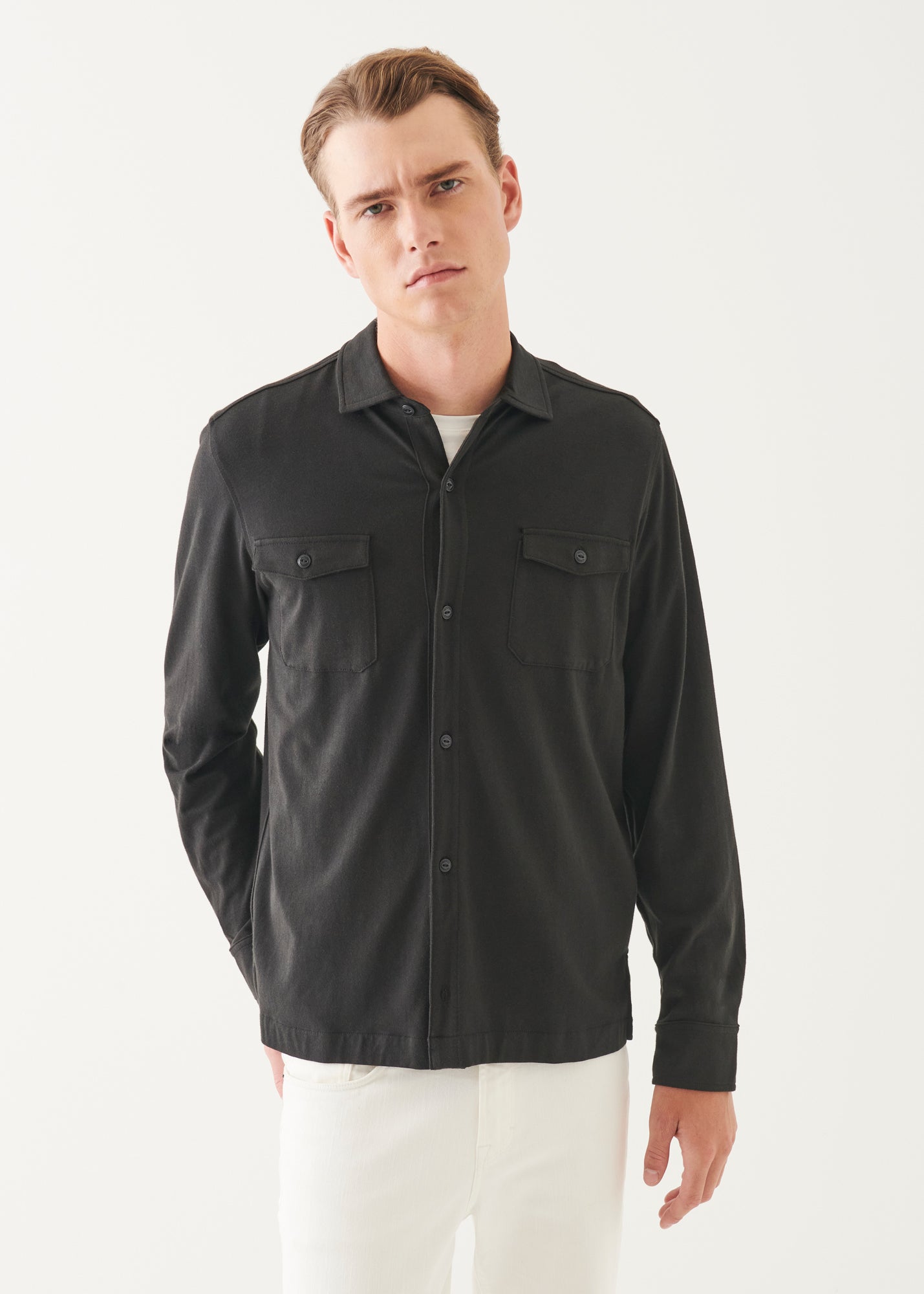 Pima Cotton Stretch Overshirt - PATRICK ASSARAF