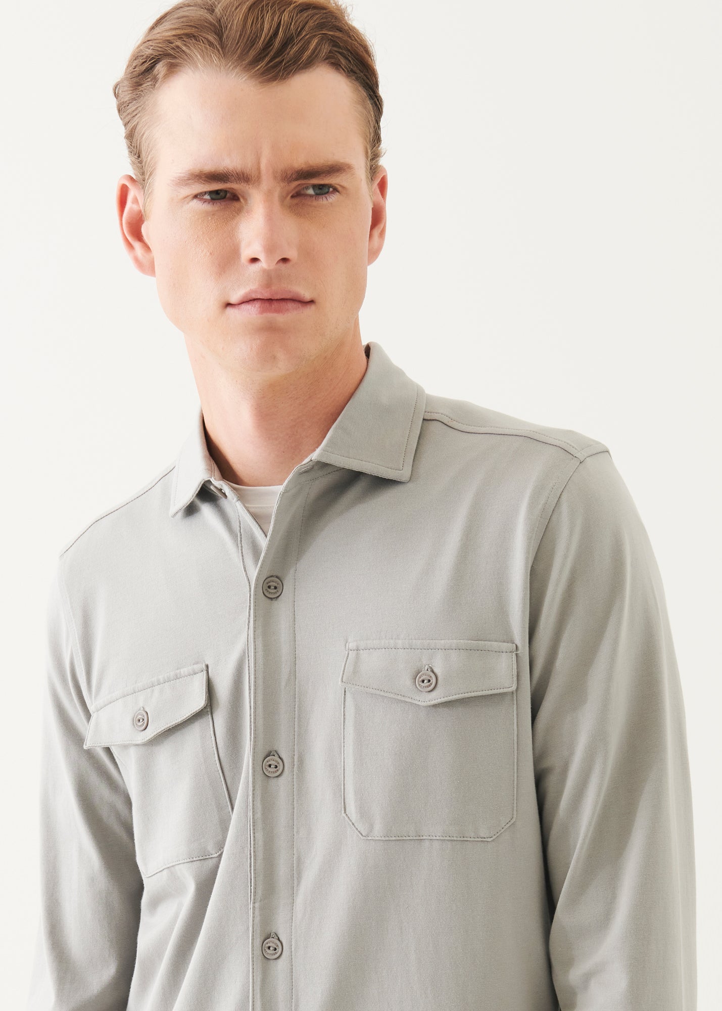 Pima Cotton Stretch Overshirt - PATRICK ASSARAF