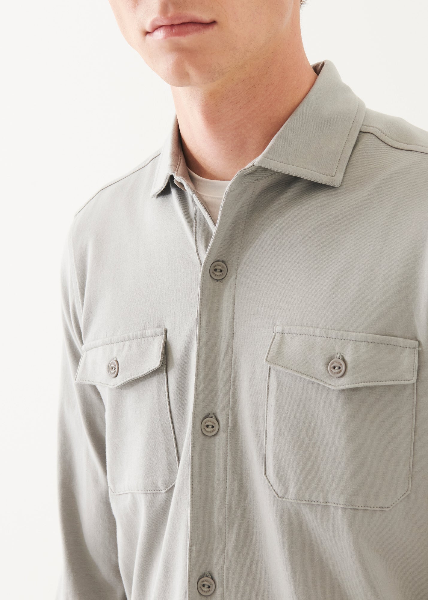 Pima Cotton Stretch Overshirt - PATRICK ASSARAF