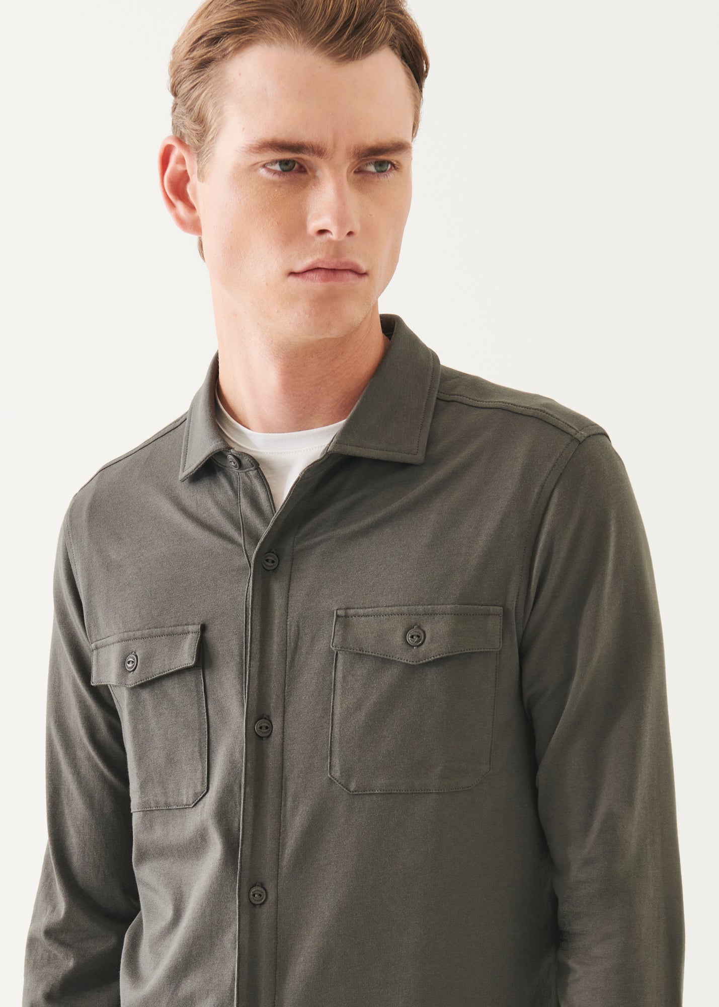 Pima Cotton Stretch Overshirt - PATRICK ASSARAF